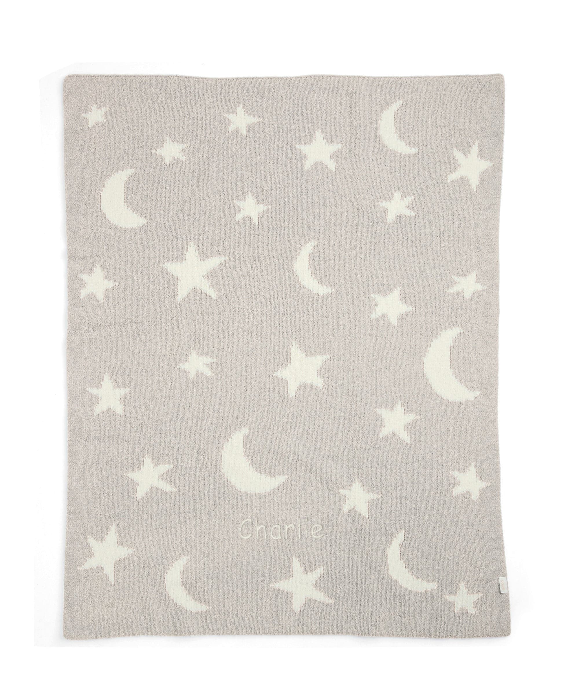 Chenille Blanket - Neutral Moon/Star - Image 5
