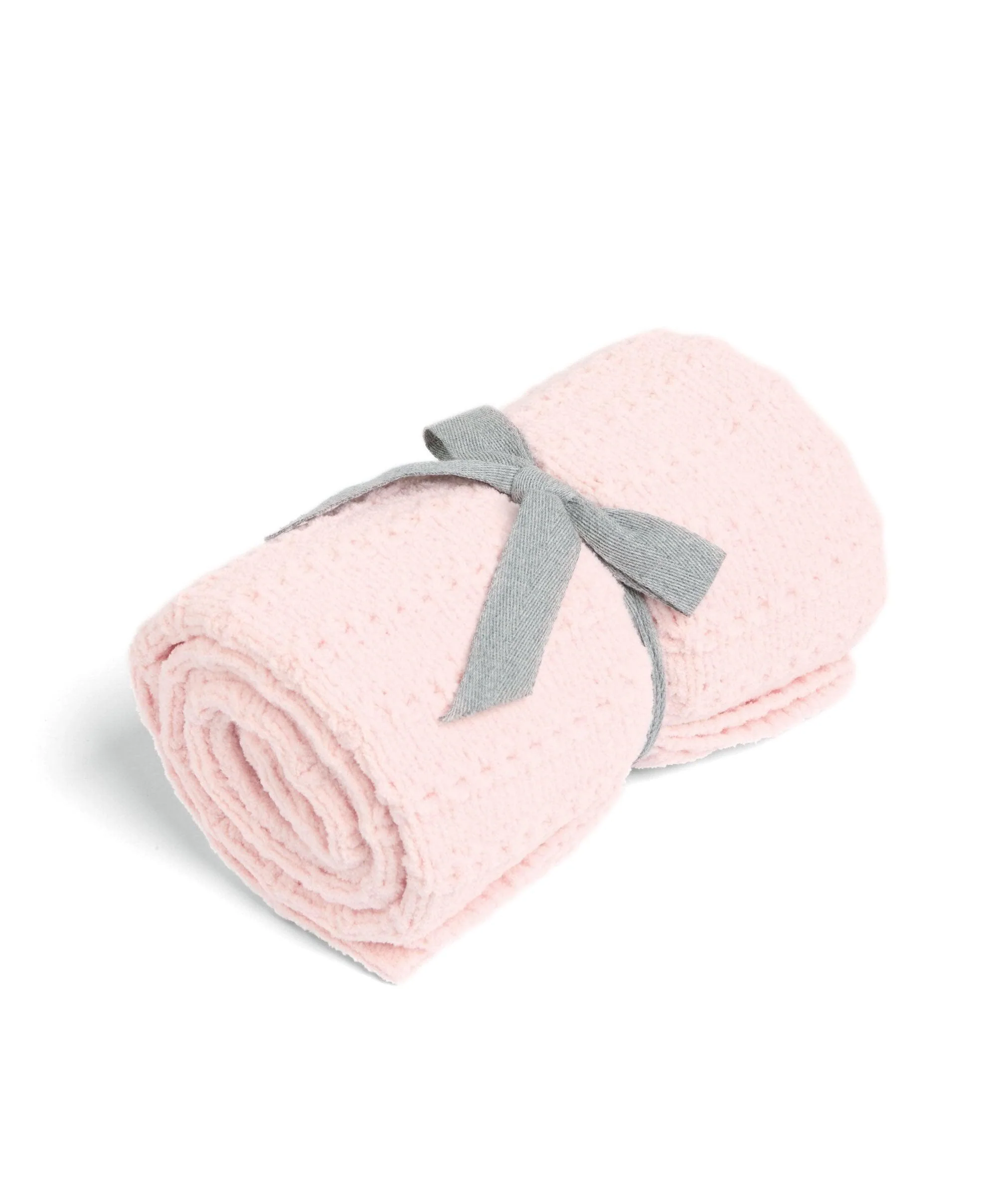 Chenille Blanket - Pink Stripe - Image 2
