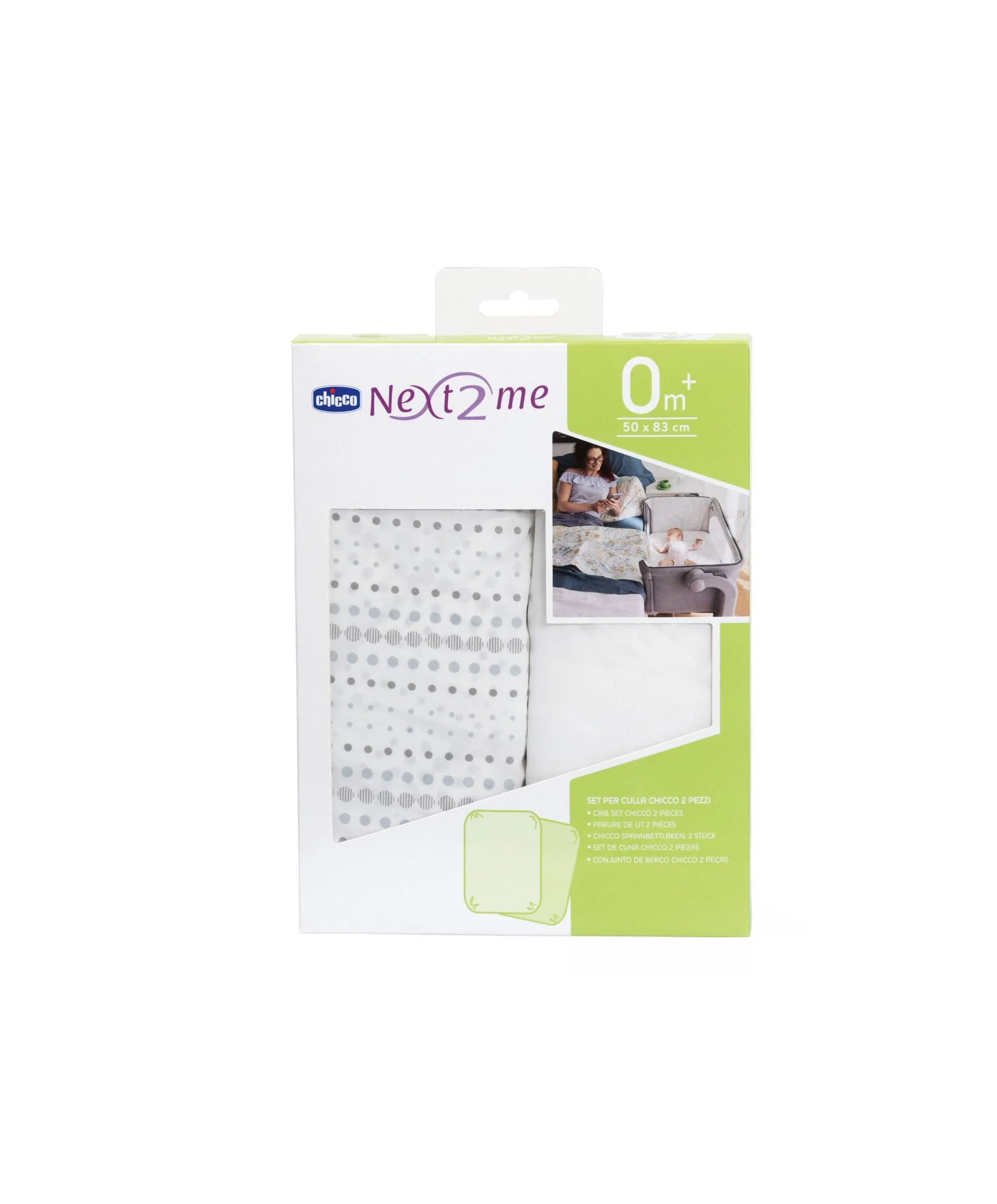 Chicco Next2Me Fitted Sheets Crib Set (2 Piece) - Air - Image 2