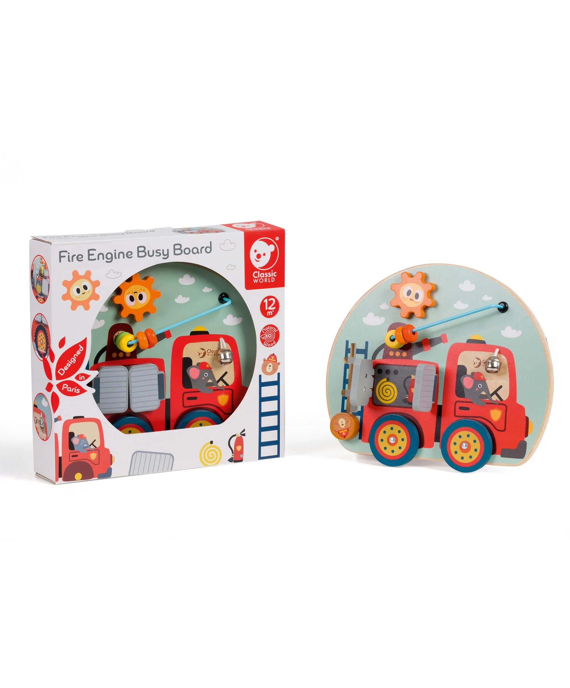 Classic World Fire Engine Busy Board Toy - Image 5