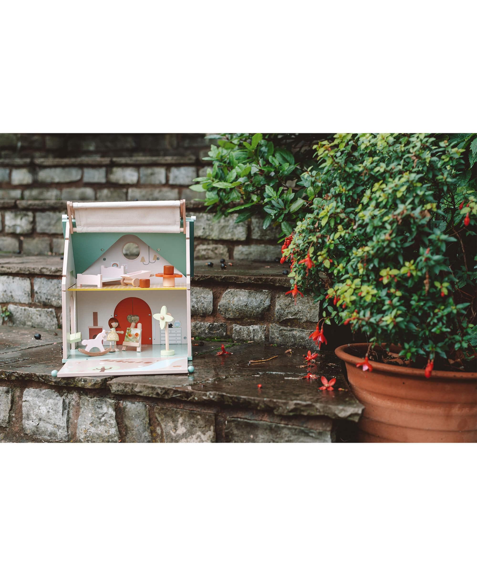 Classic World Wooden Flower Cottage Playhouse Toy - Image 2
