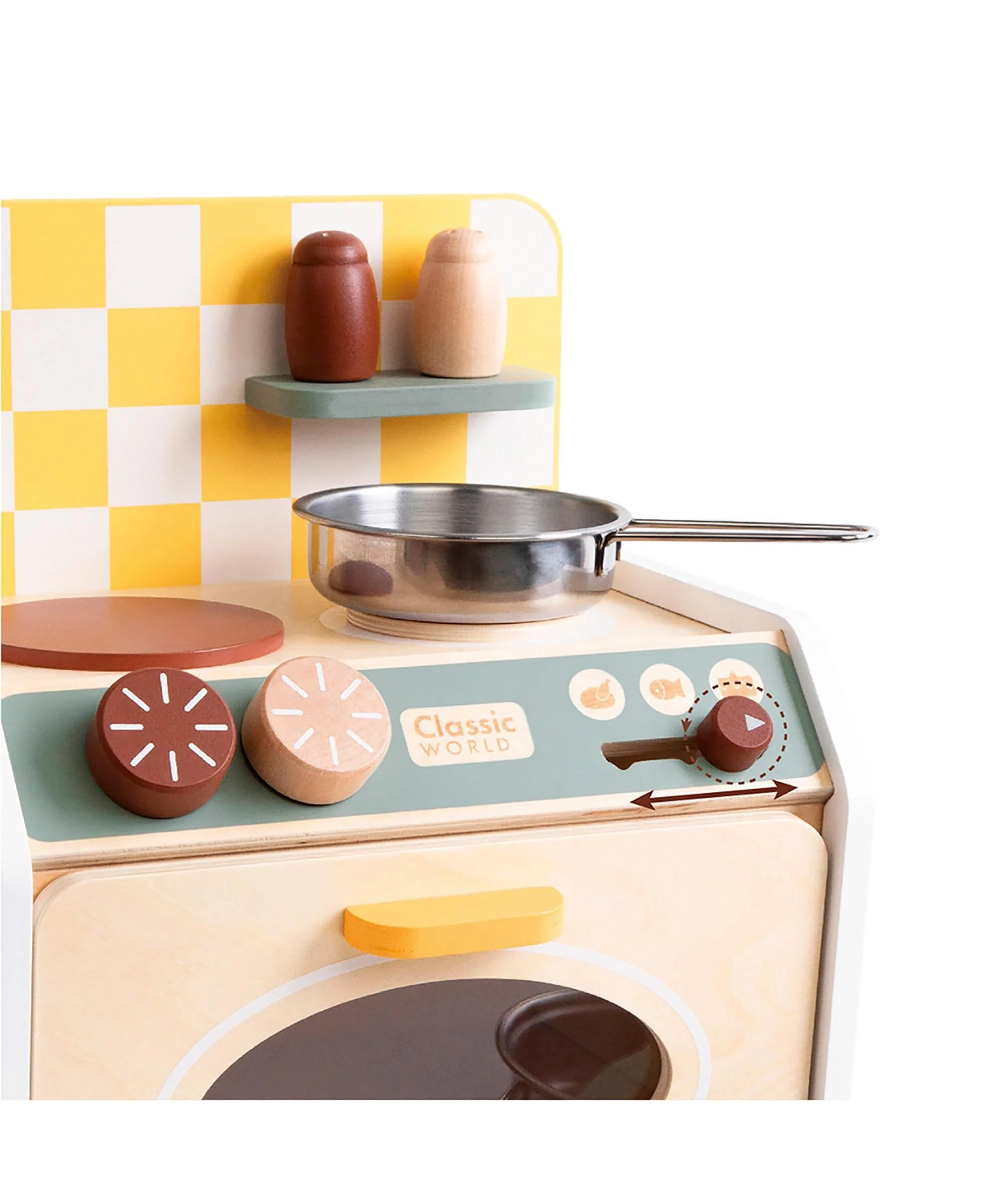 Classic World Small Wooden Play Kitchen Toy - Image 6
