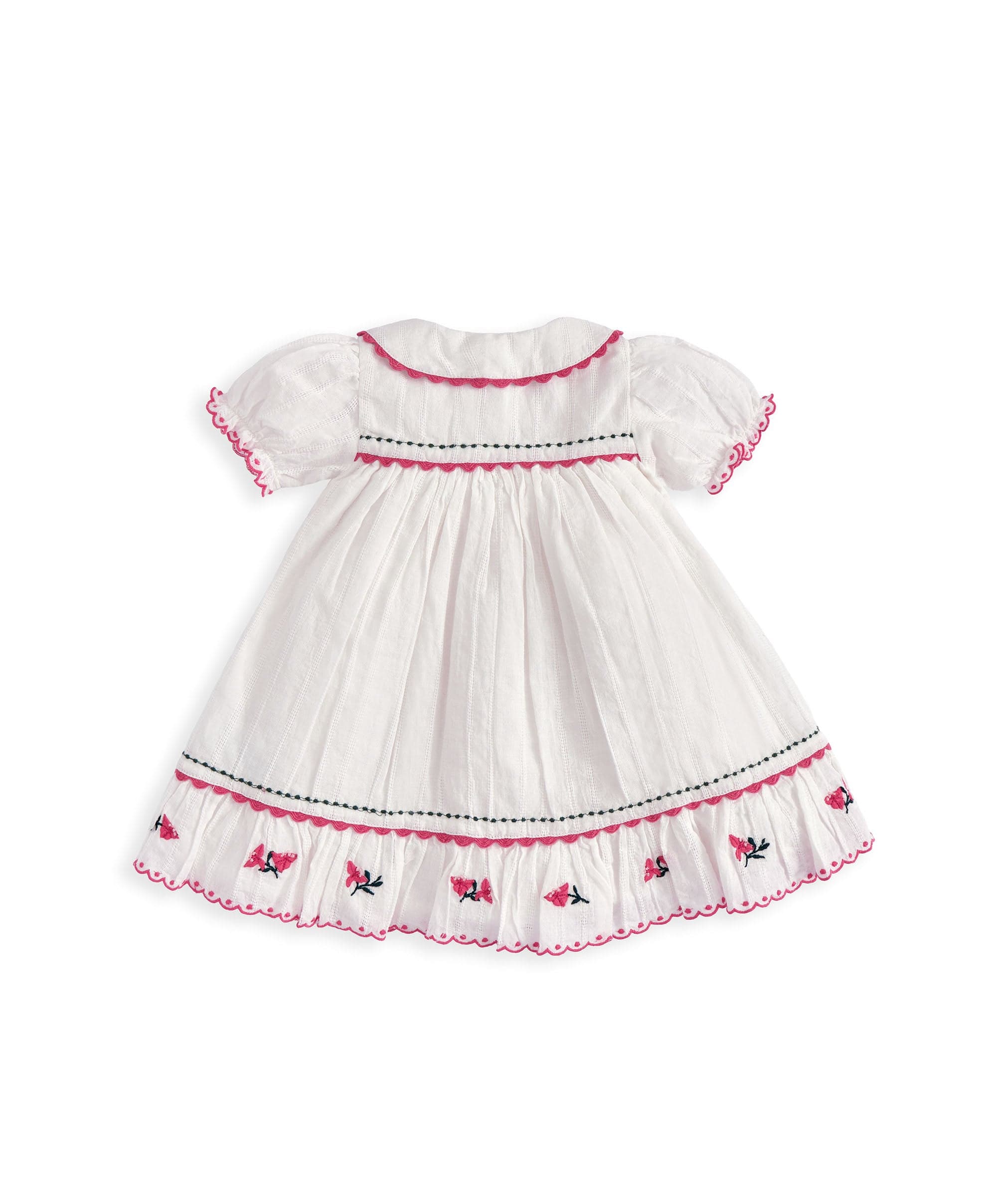 Collared Embroidered Dress - Image 2