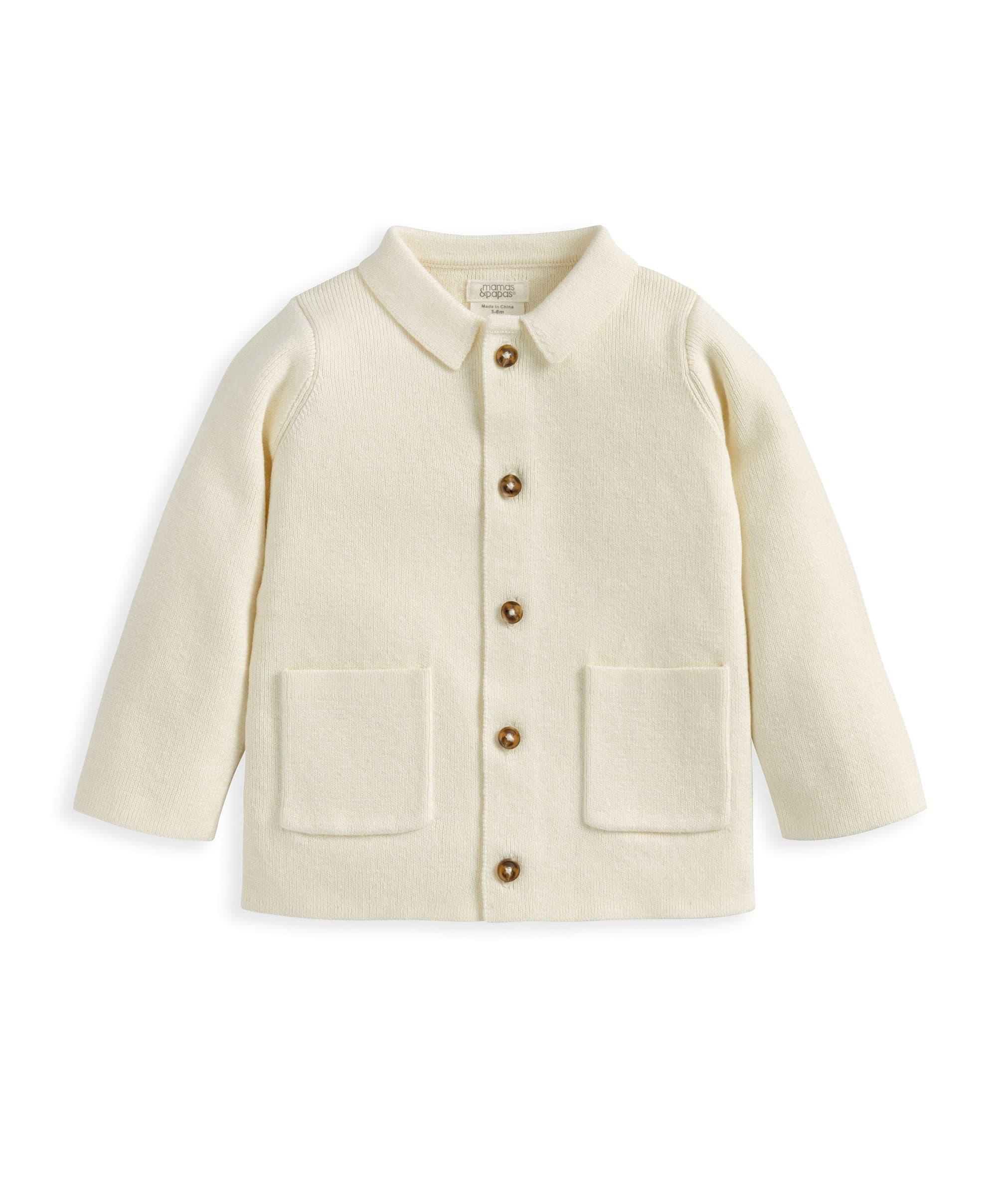Collared Knitted Cardigan - Image 2
