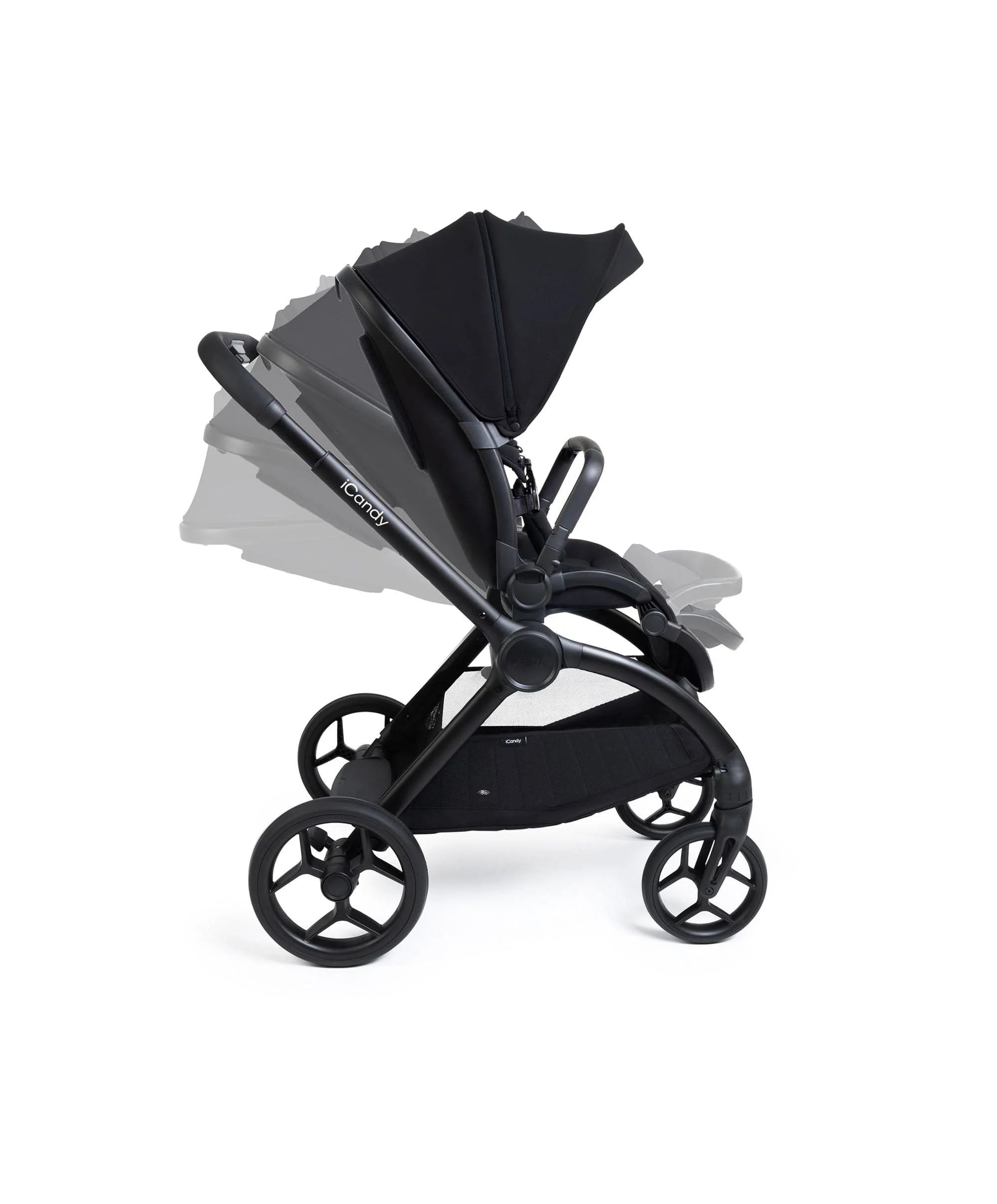 iCandy Core 2 Pushchair Bundle With Cybex Cloud T+ Car Seat & Base - Black - Image 4