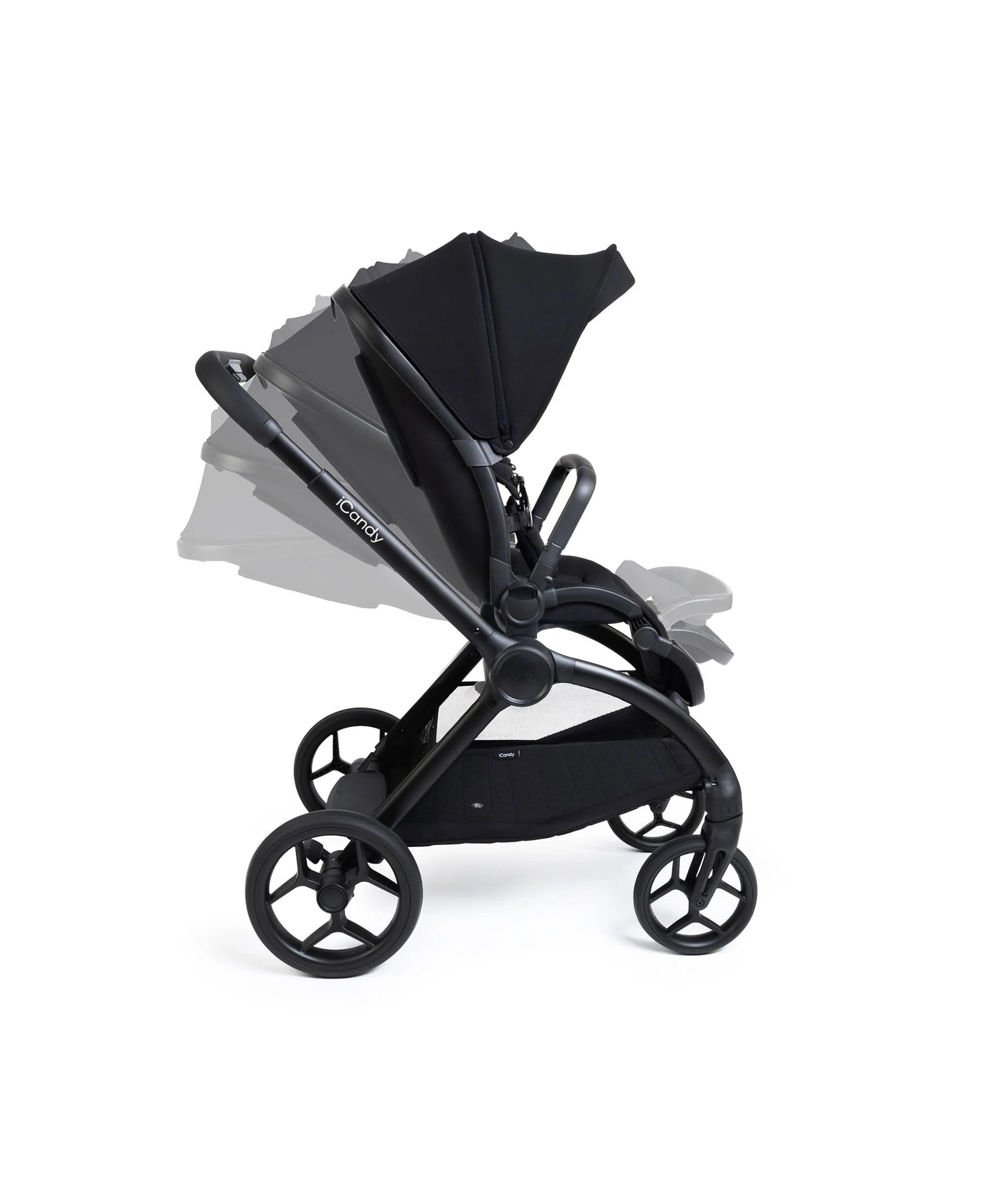 iCandy Core 2 Pushchair Bundle With Cybex Cloud T+ Car Seat & Base - Black - Image 5