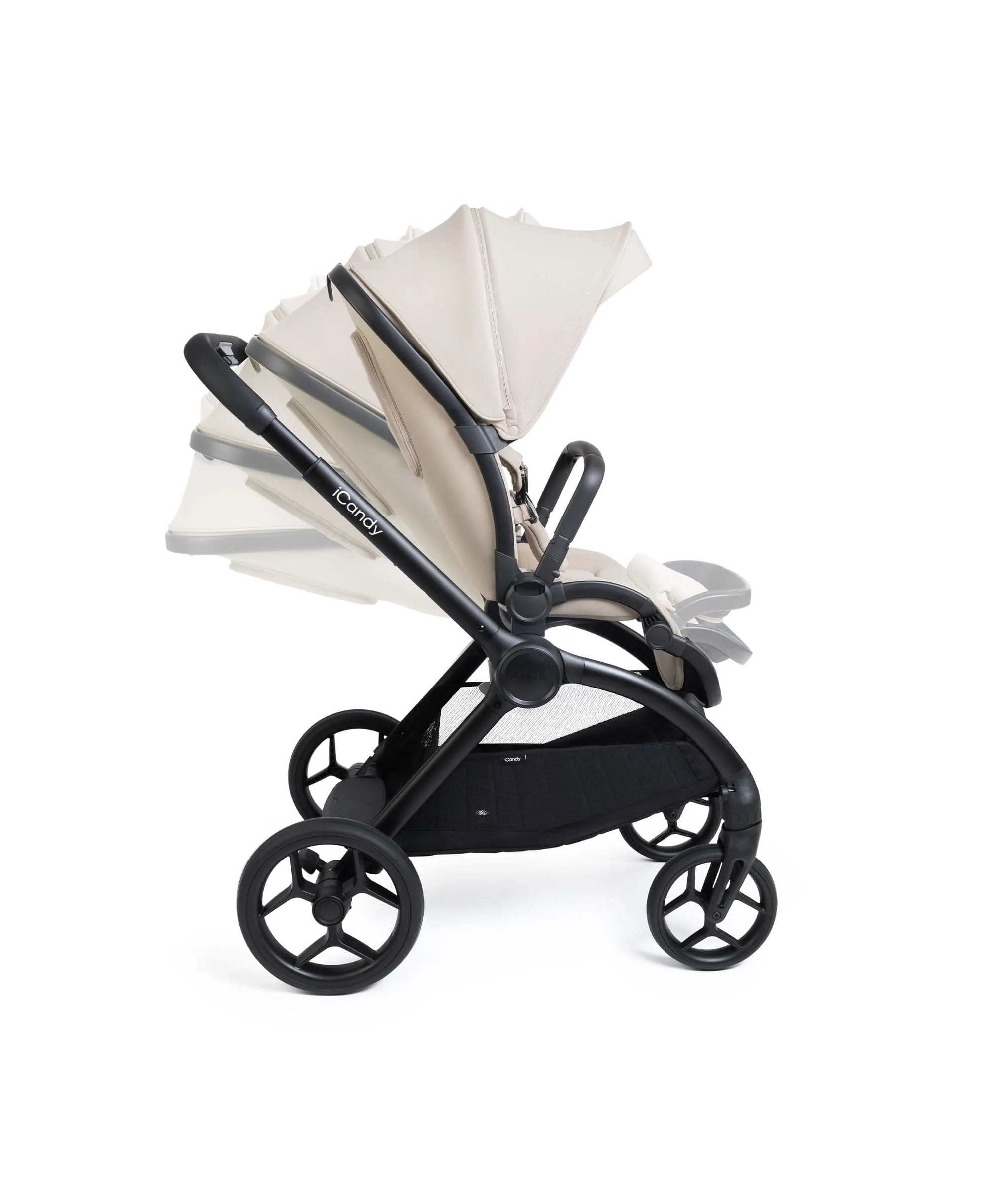 iCandy Core 2 Pushchair Bundle With Cybex Cloud T+ Car Seat & Base - Sandstone - Image 6