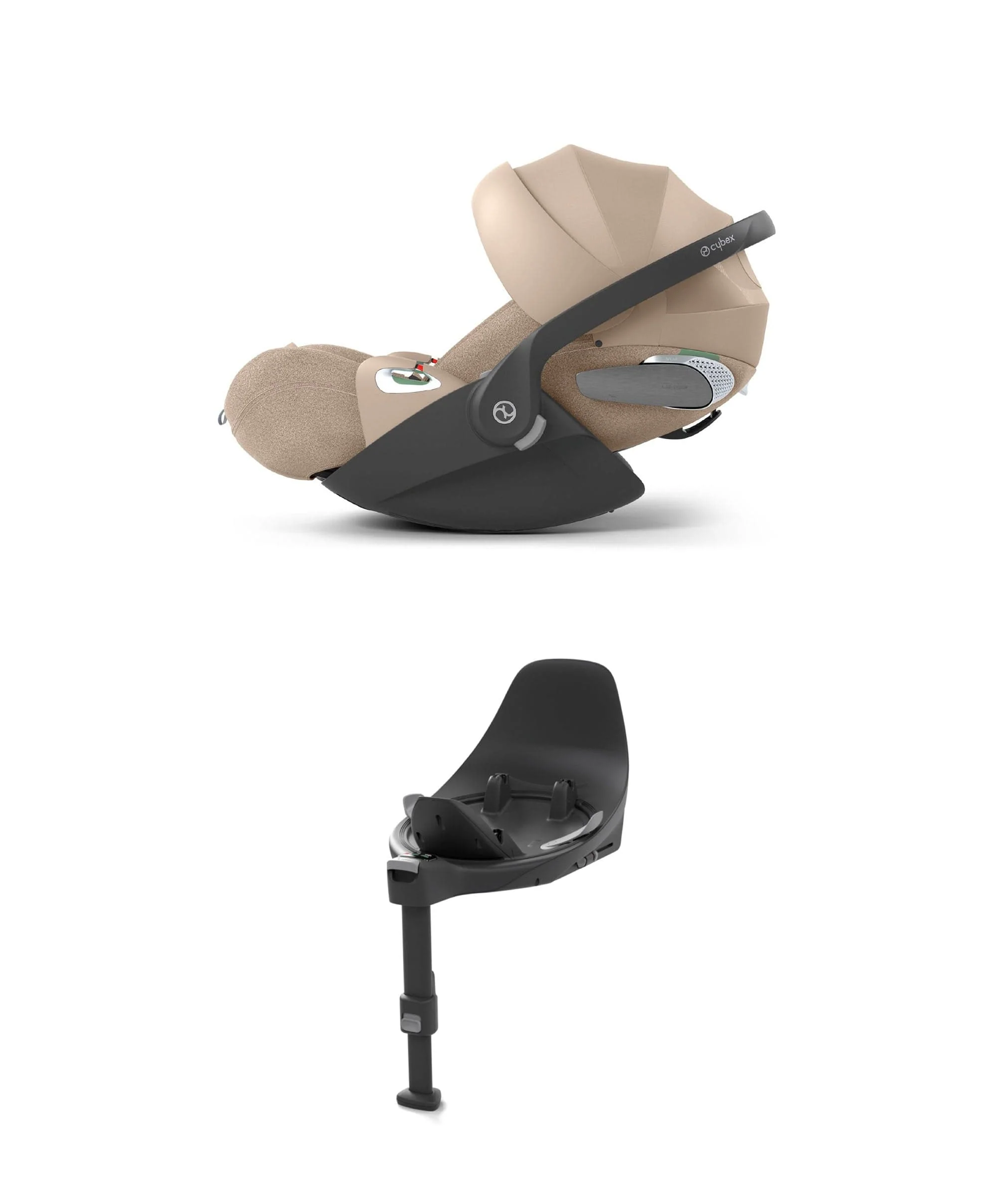 Cybex Cloud T i-Size + Baby Car Seat & Base Bundle – Cozy Beige