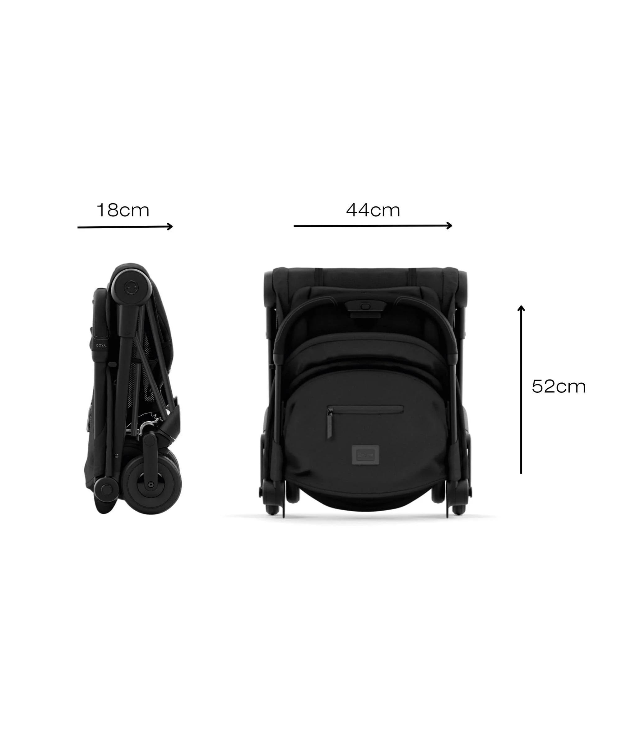 Cybex Coya Pushchair - Matt Black/Sepia Black - Image 8