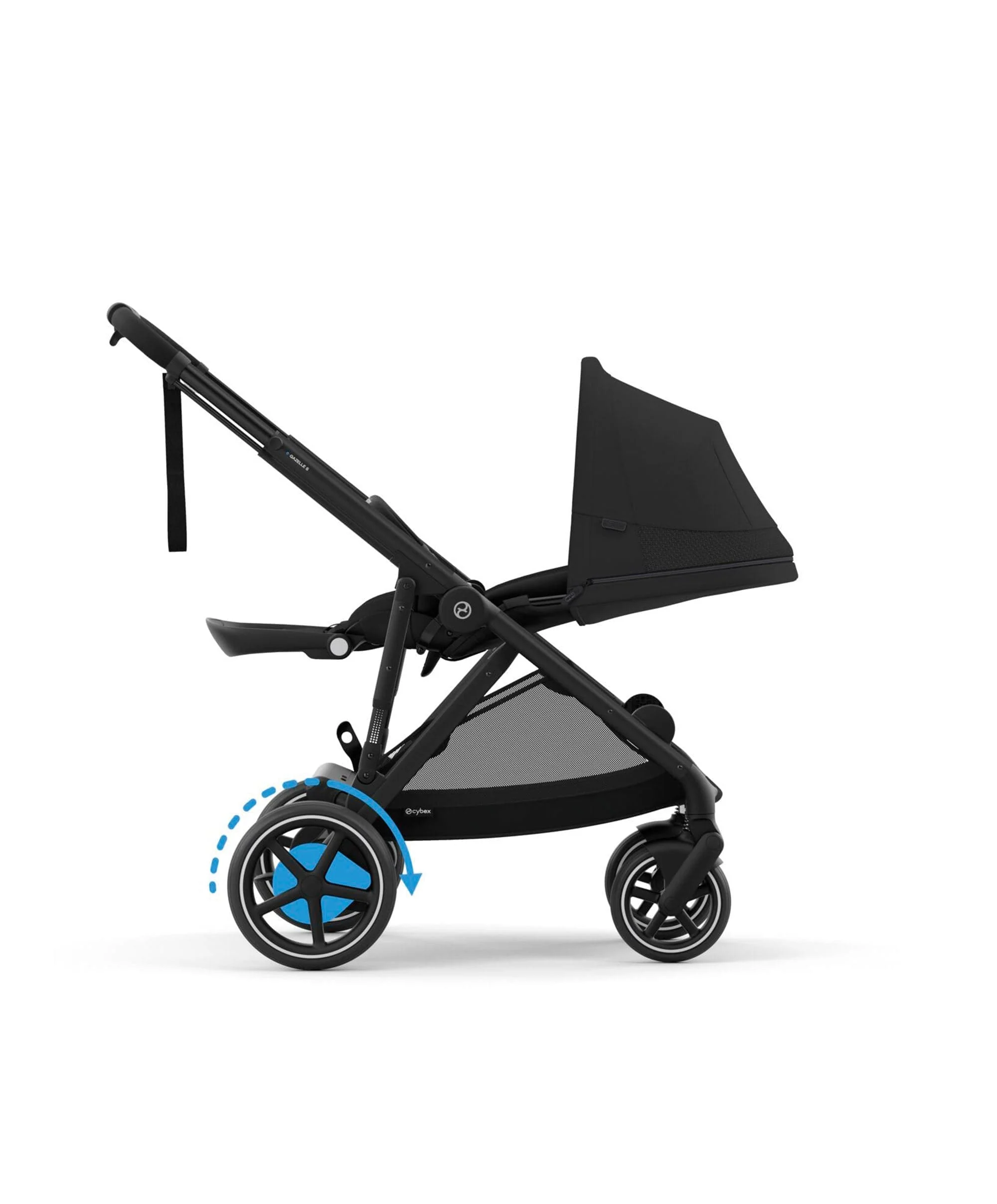 Cybex e-Gazelle S Electric Pushchair Bundle With Cybex Cloud T i-Size + Baby Car Seat & Base (7 Pieces) - Black - Image 5
