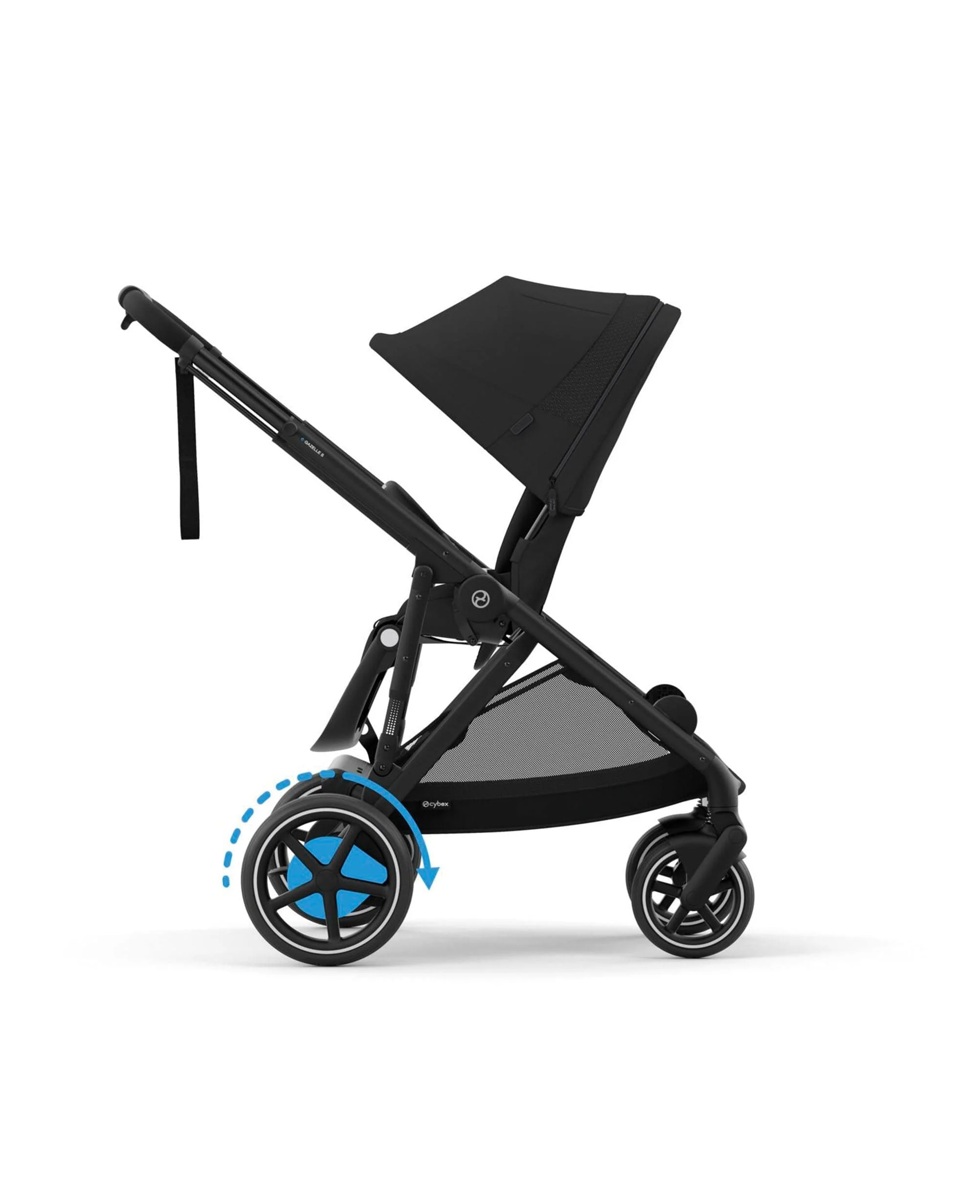 Cybex e-Gazelle S Electric Pushchair Bundle With Cybex Cloud T i-Size + Baby Car Seat & Base (7 Pieces) - Black - Image 6