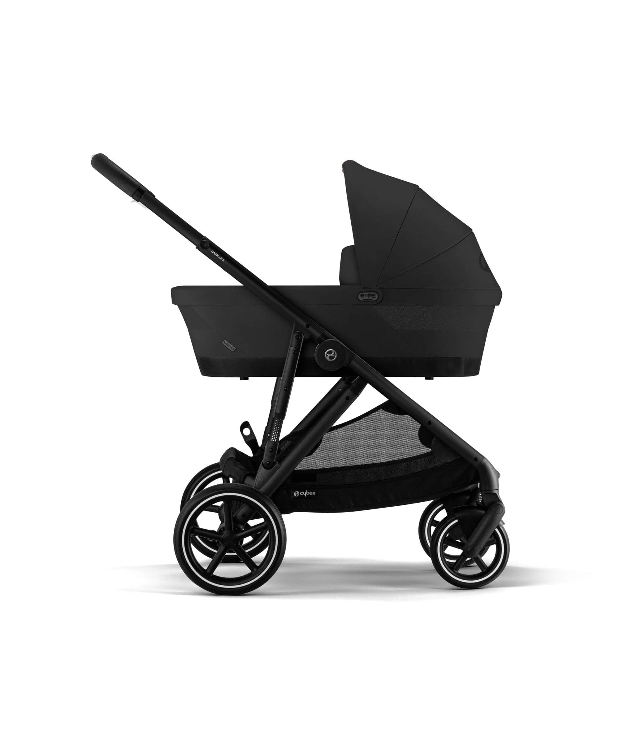 Cybex e-Gazelle S Electric Single to Double Pushchair Bundle with Cybex Cloud T i-Size Rotating Car Seat (7 Pieces) - Black - Image 7