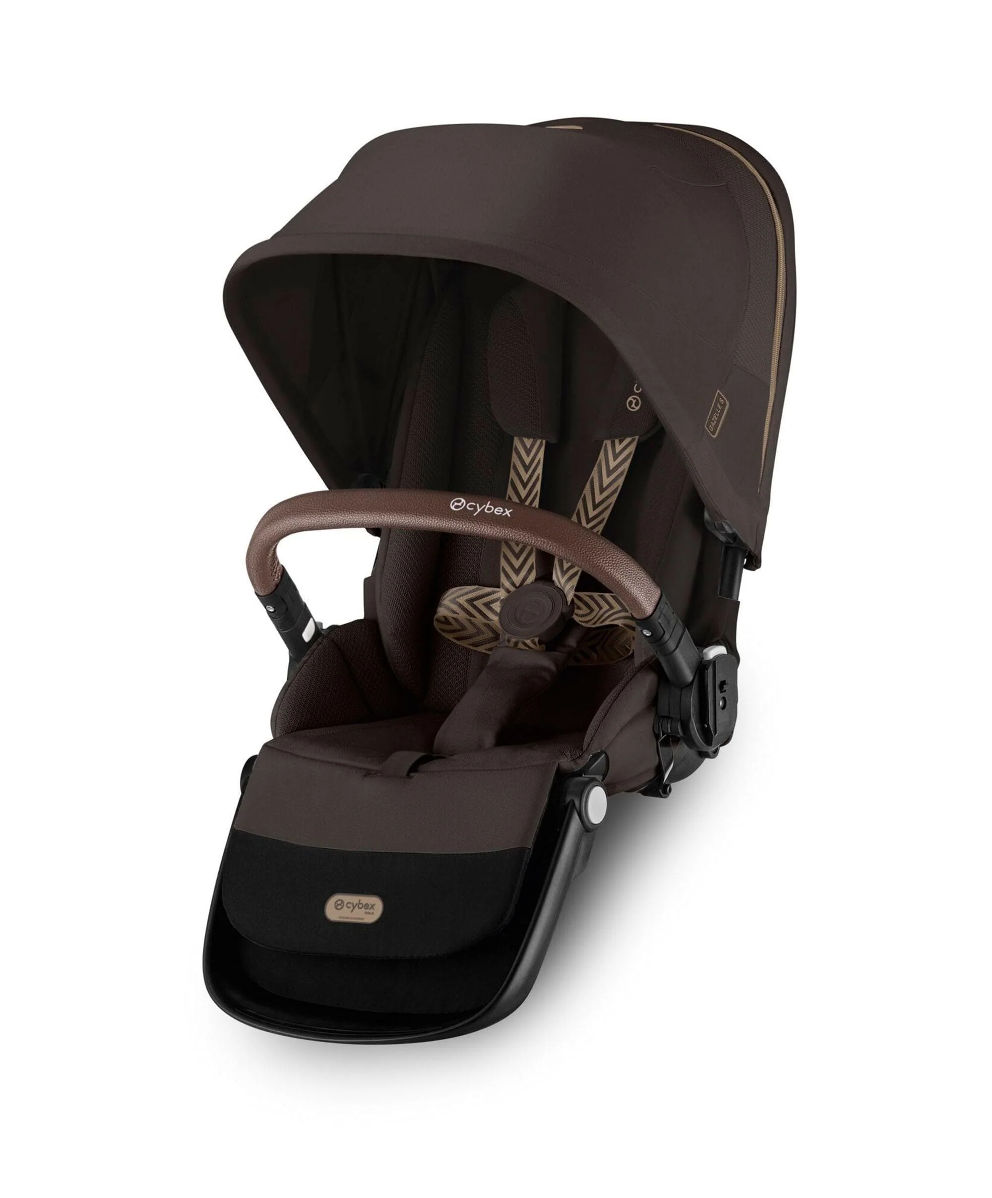 Cybex Gazelle S Twin Pushchair Bundle with Cybex Cloud T i-Size Rotating Baby Car Seat & Base (16 Pieces)- Chocolate Brown - Image 12