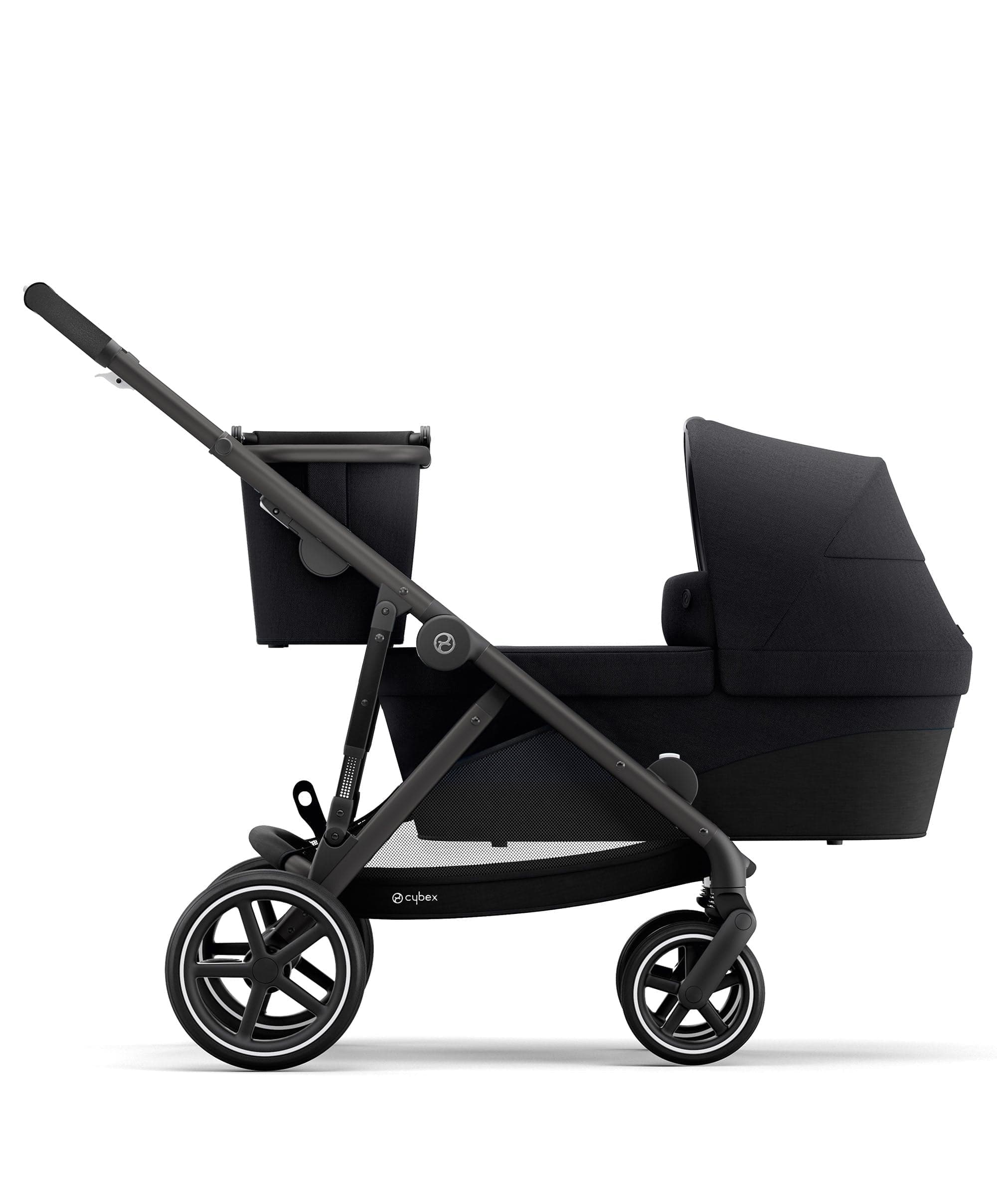 Cybex Gazelle S Twin Pushchair Bundle with Cybex Cloud T i-Size Rotating Baby Car Seat & Base (16 Pieces) - Moon Black - Image 13