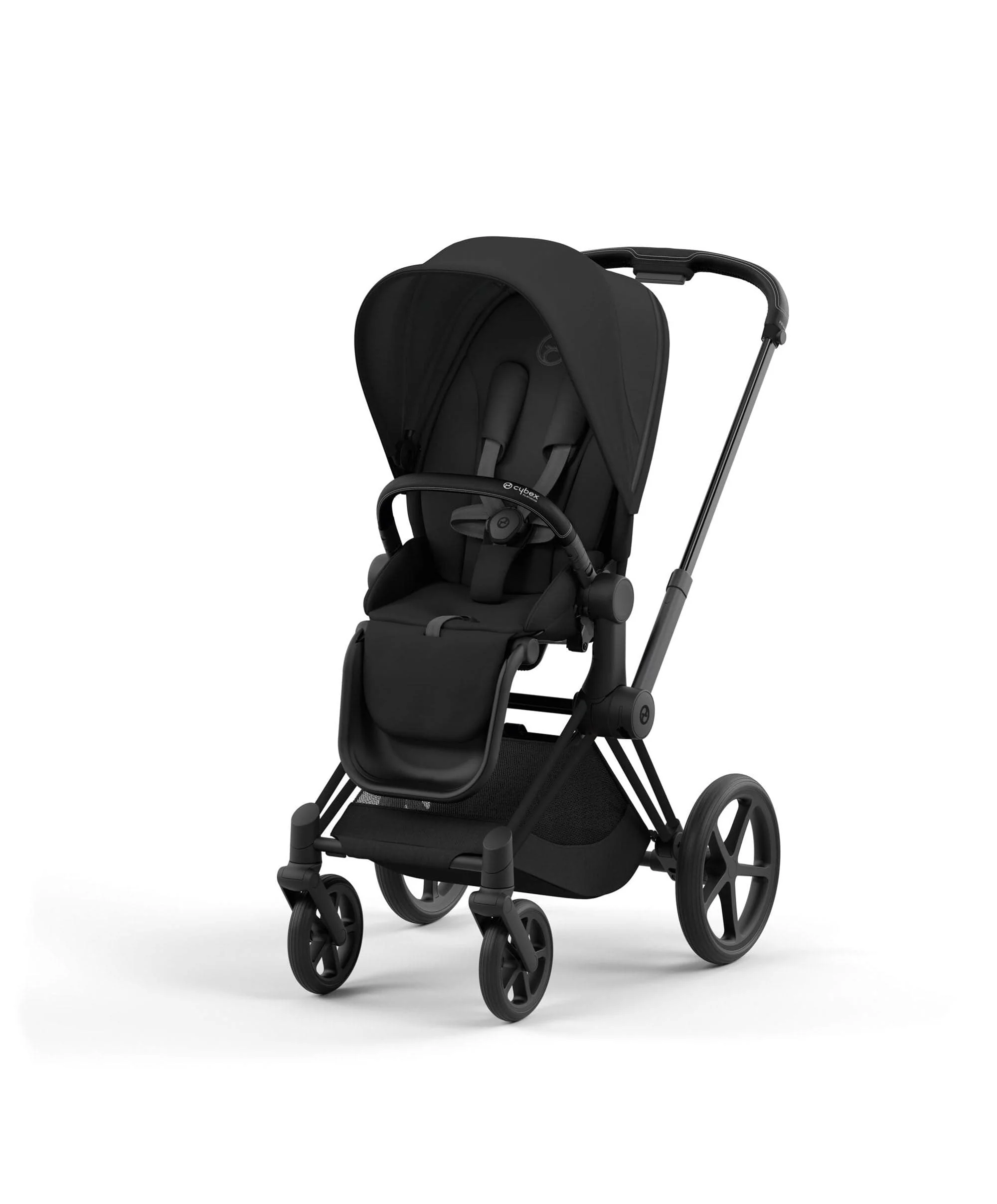 Cybex Priam Pushchair Bundle With Cybex Cloud T i-Size + Baby Car Seat & Base (7 pieces) - Black - Image 2