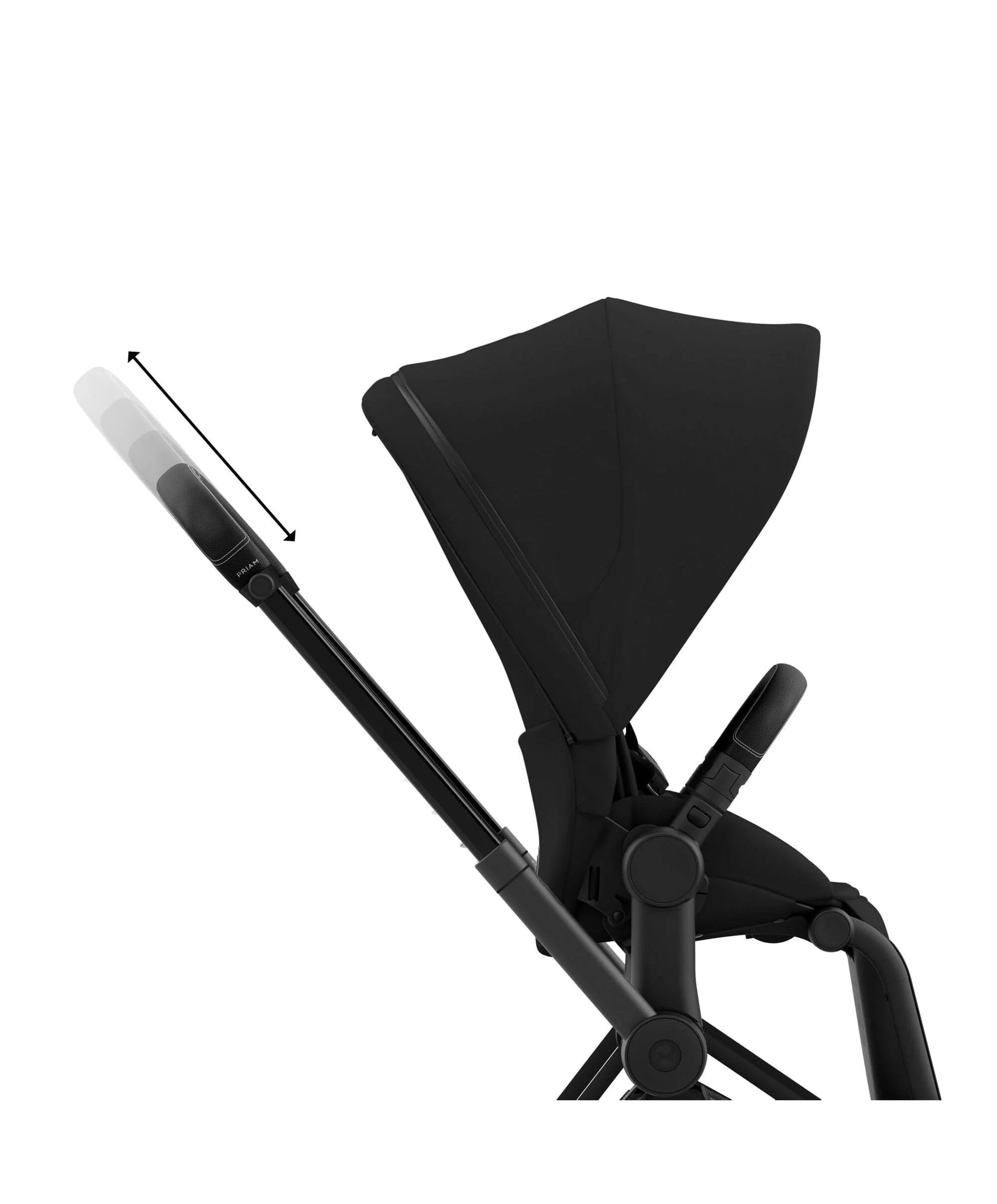 Cybex Priam Pushchair Bundle With Cybex Cloud T i-Size + Baby Car Seat & Base (7 pieces) - Black - Image 4