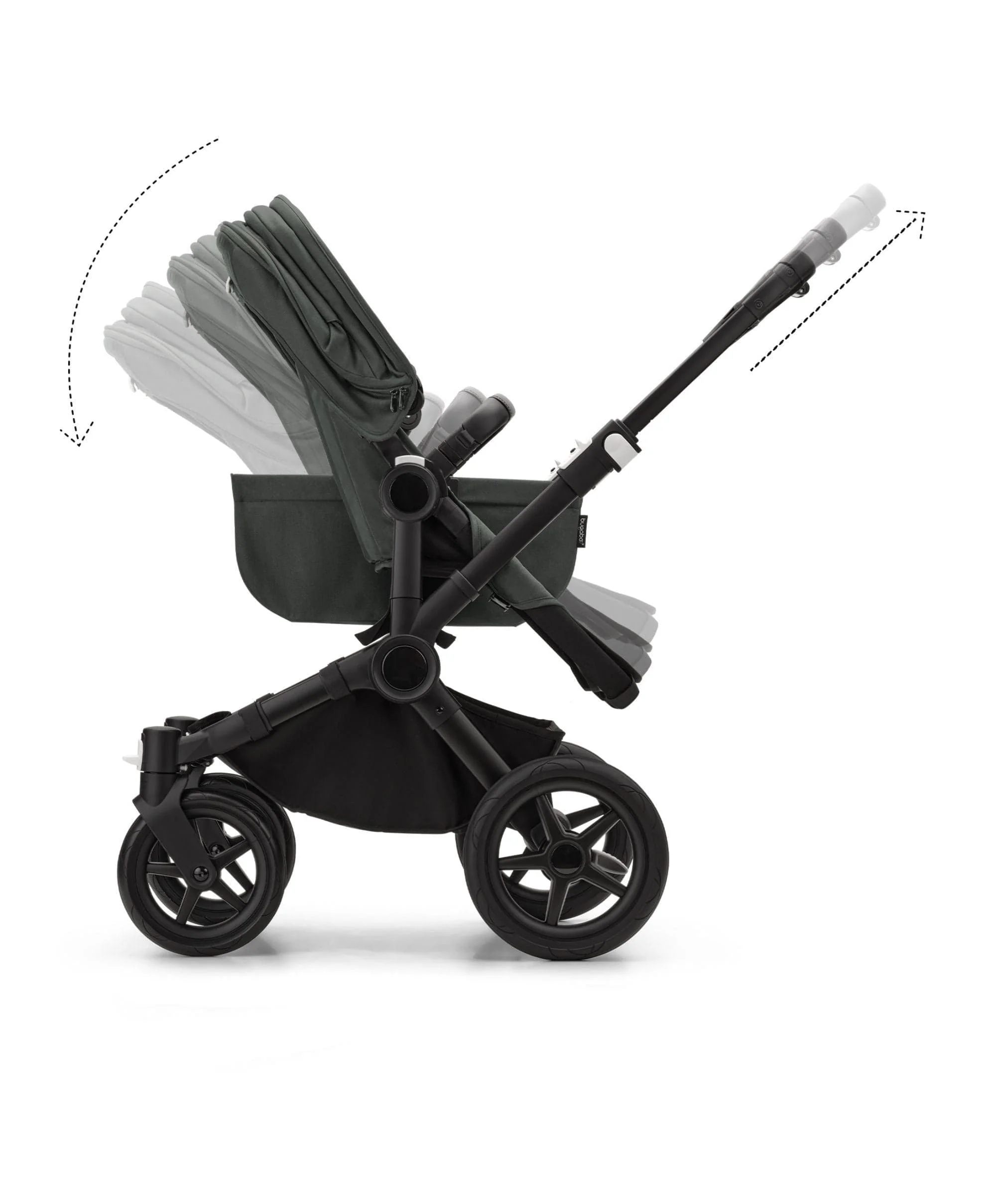 Bugaboo Donkey 5 Twin Pushchair Essential Bundle (8 Pieces) - Forest Green - Image 4