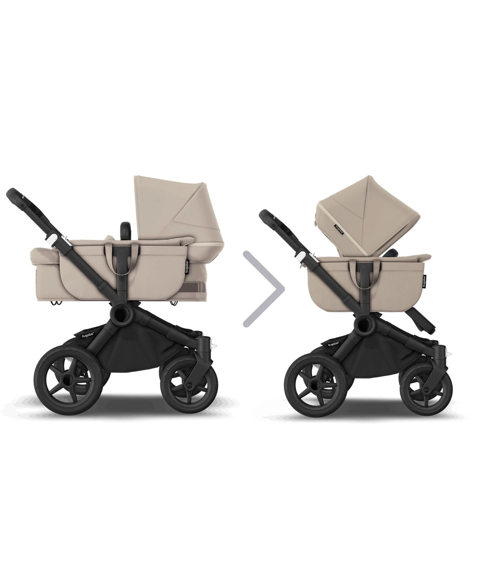Bugaboo Donkey 5 Twin Pushchair Bundle with Cloud T Car Seat & Base - Taupe - Image 4