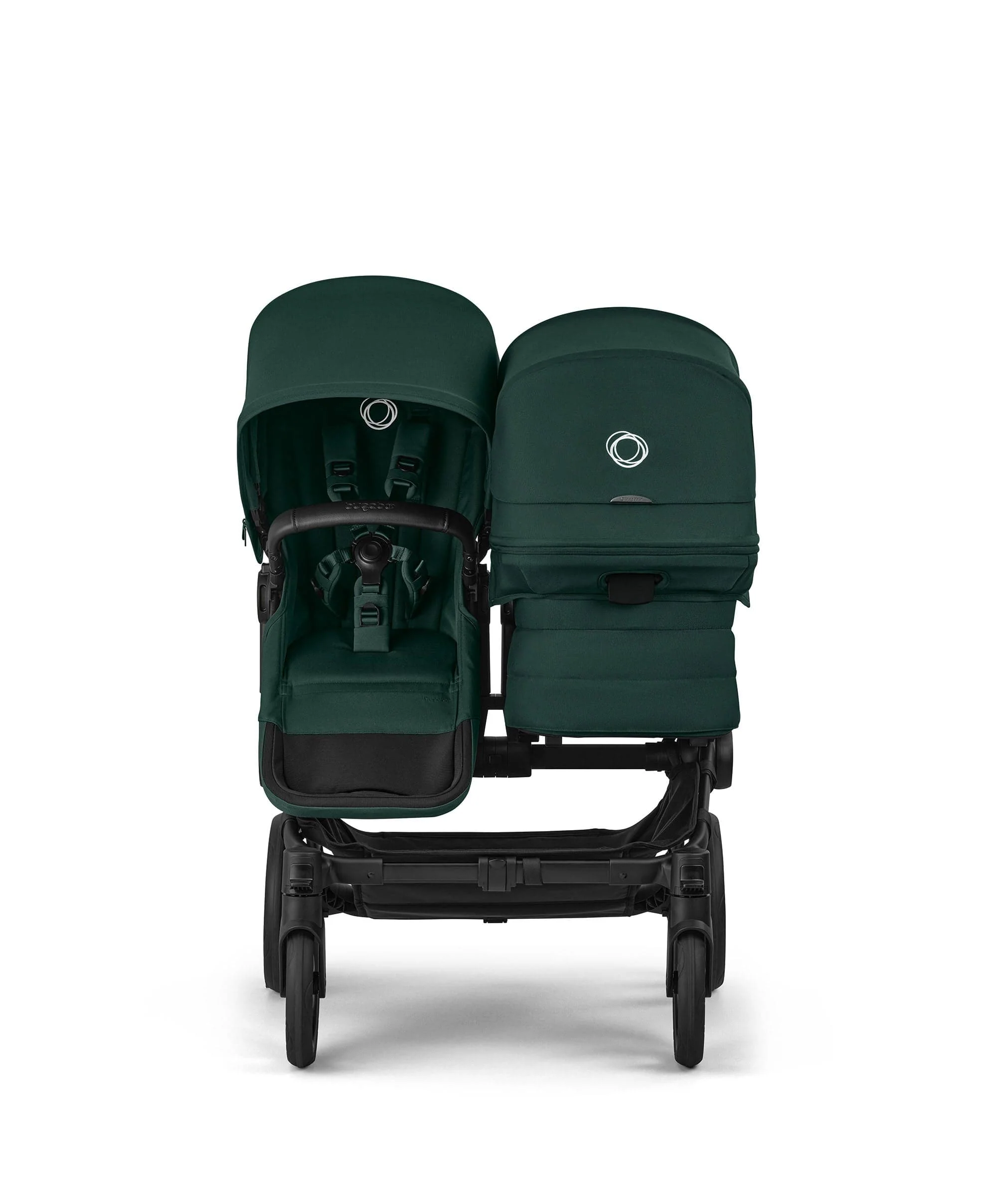 Bugaboo Donkey 6 Duo Ultimate Pushchair Bundle With Cybex Cloud T+ i-Size Rotating Baby Car Seat & Base (8 Pieces) - Fern Green - Image 8