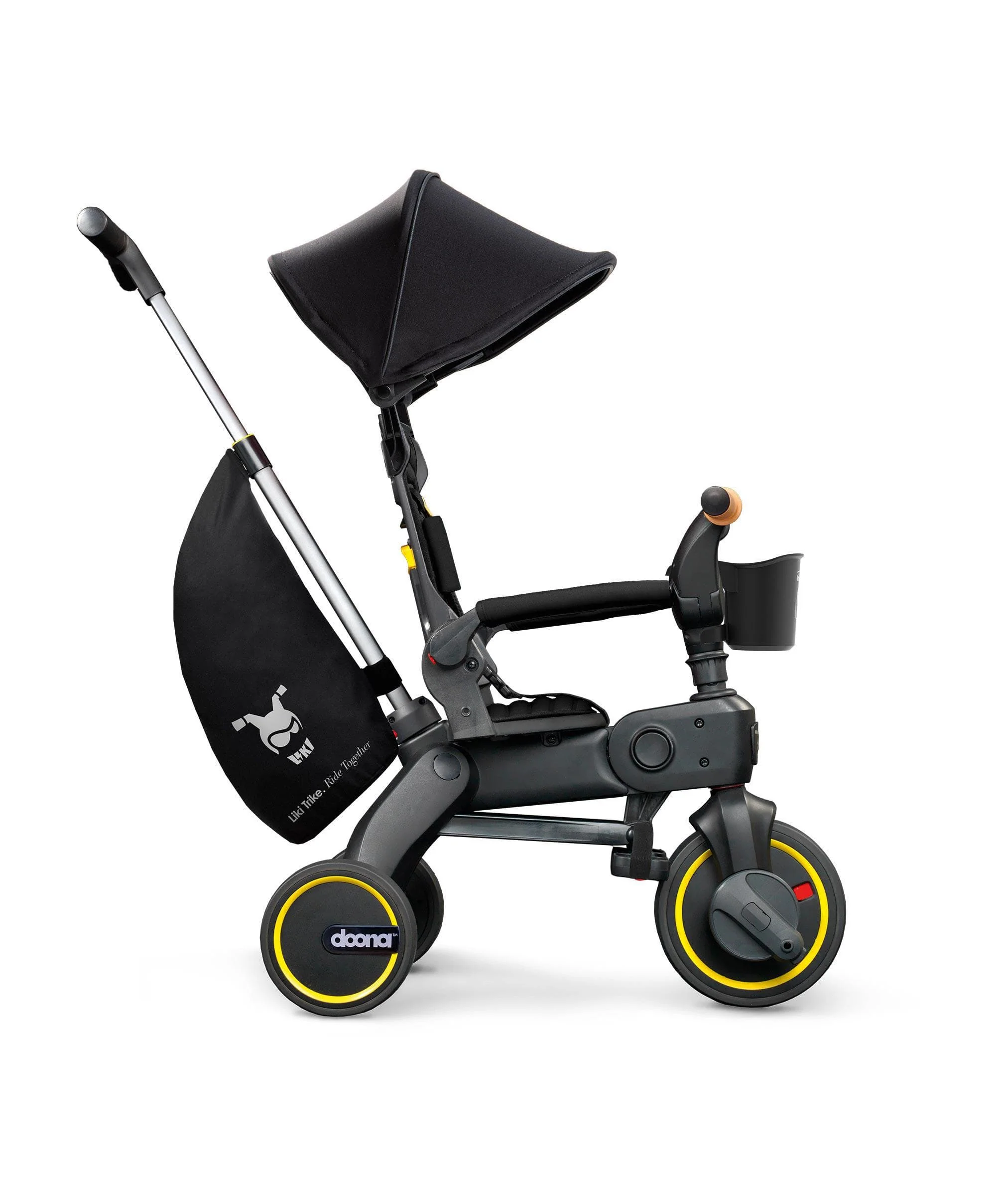 Doona&trade; Liki Push Along Trike S5 - Nitro Black Deluxe - Image 2