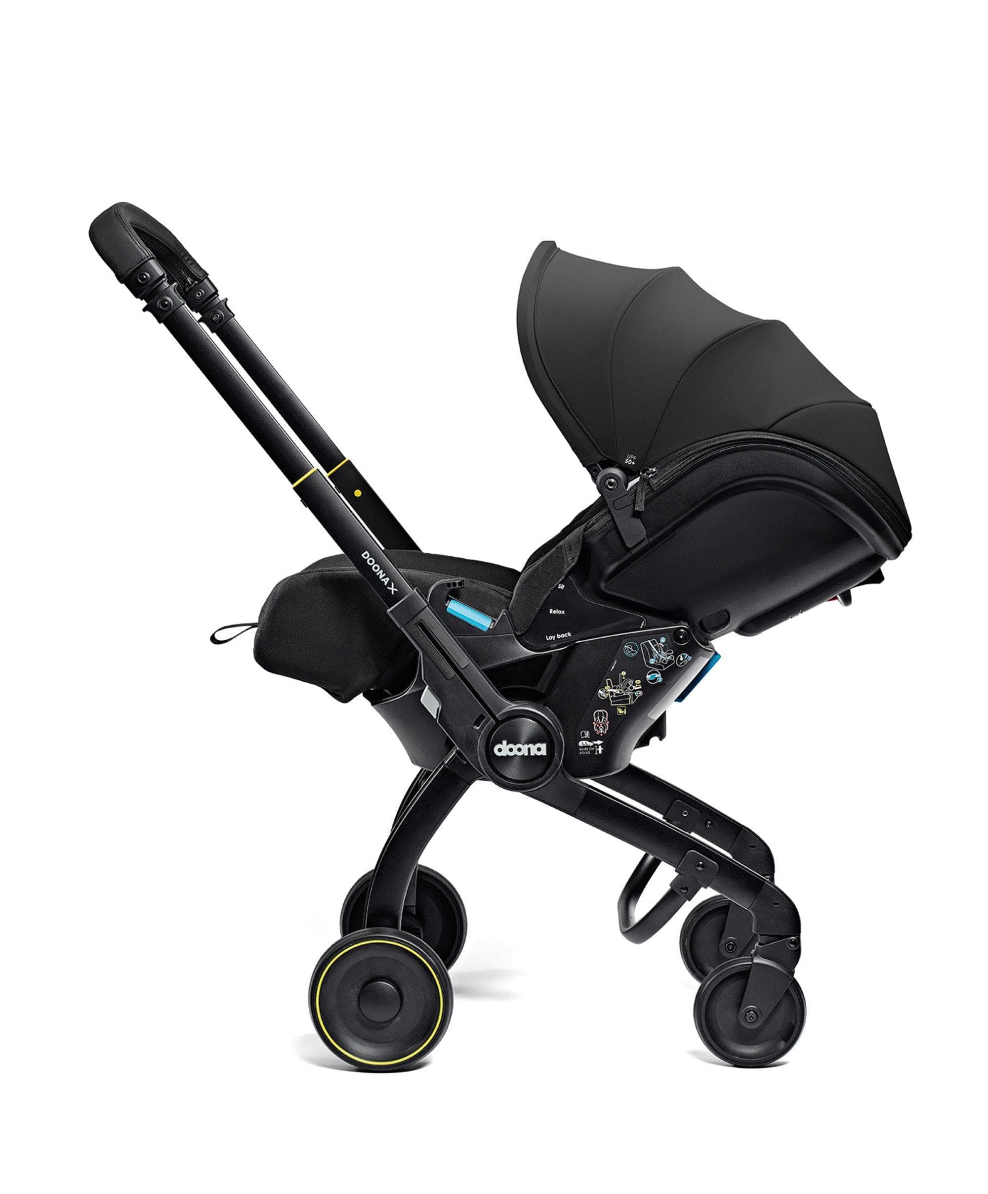 Doona X Car Seat & Stroller With Free Raincover - Nitro Black - Image 7