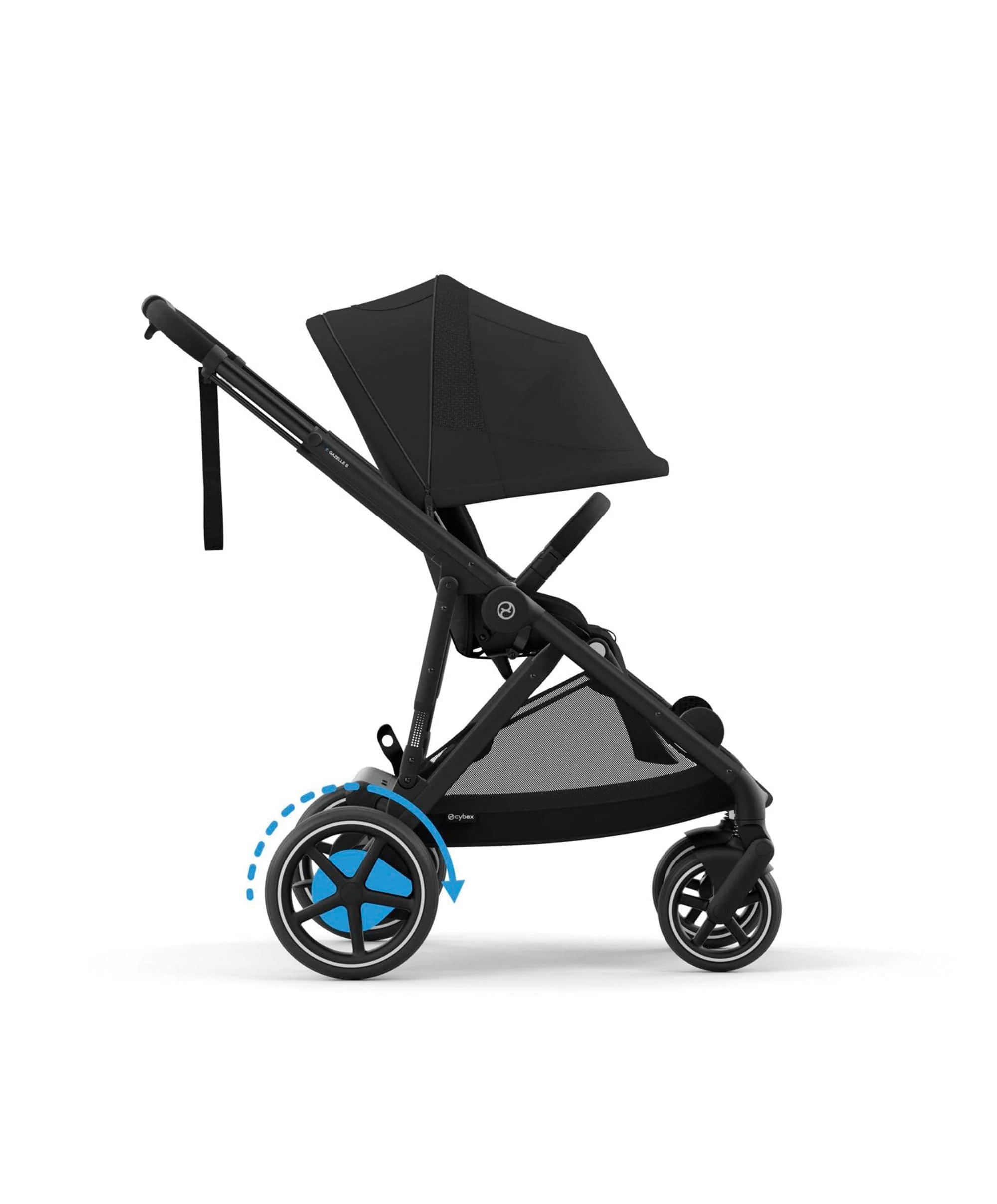 Cybex e-Gazelle S Electric Single to Double Pushchair Bundle with Cybex Aton B2 i-Size Car Seat and Base (6 Pieces) – Black - Image 10