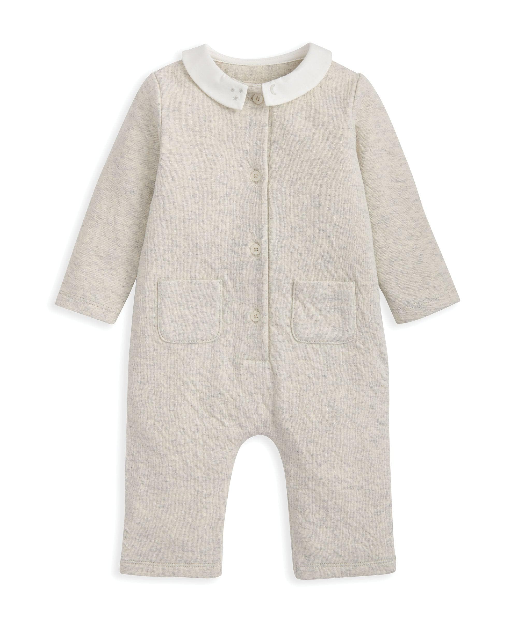 Embroidered Collar Romper - Image 4