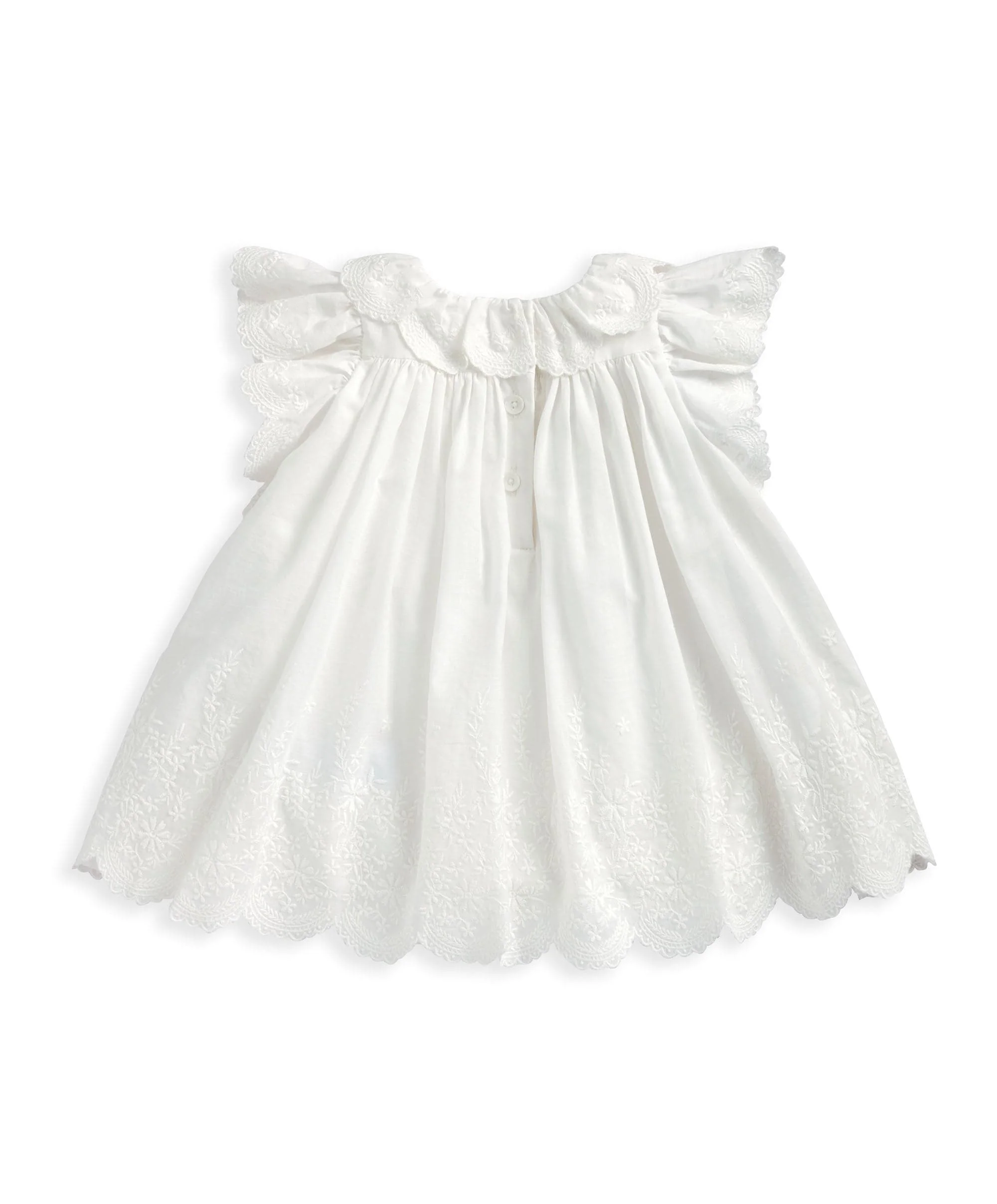 Embroidered Frill Bodysuit Dress - Image 3