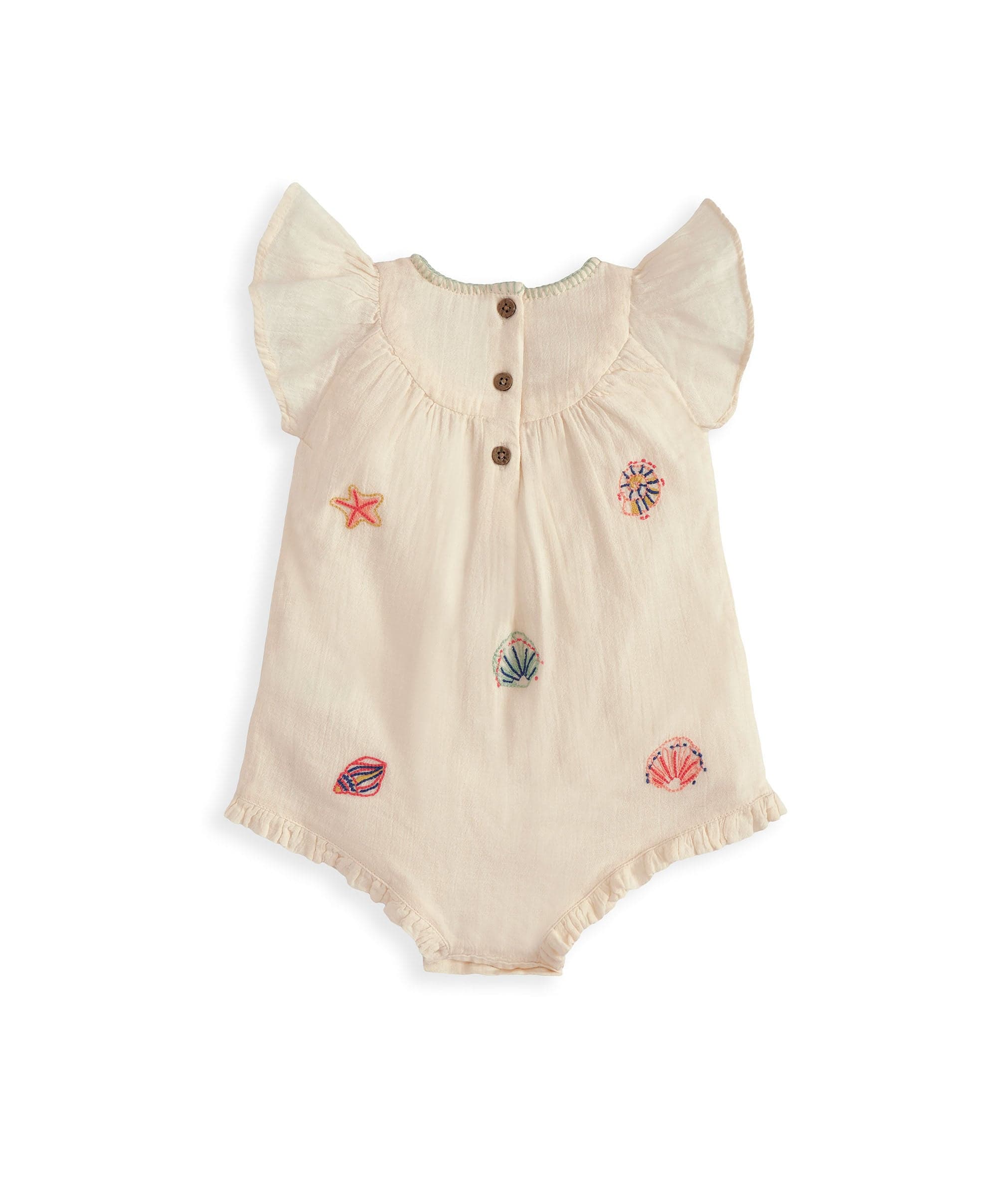 Pink Embroidered Romper - Image 2
