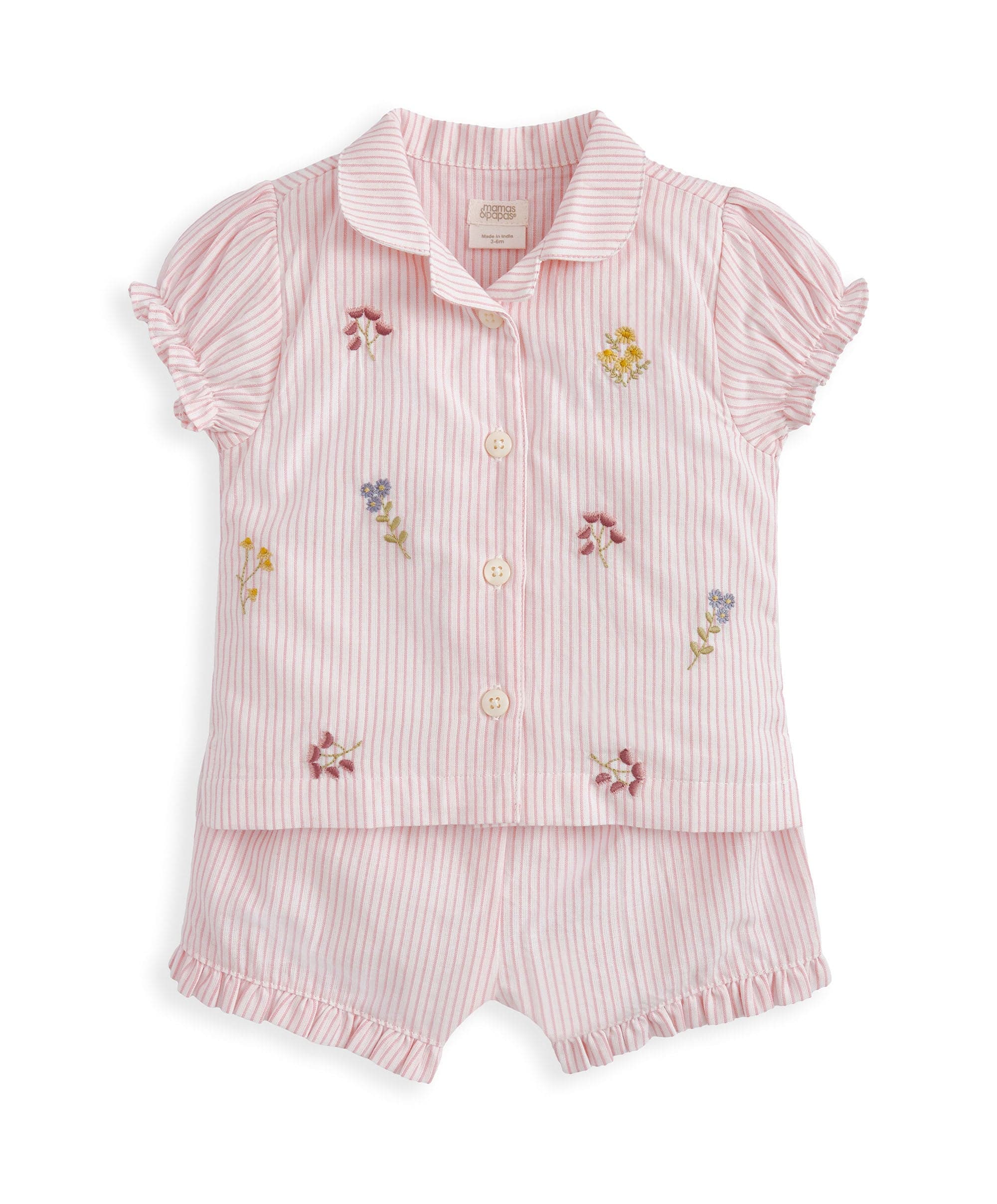 Embroidered Woven Pyjamas - Image 3