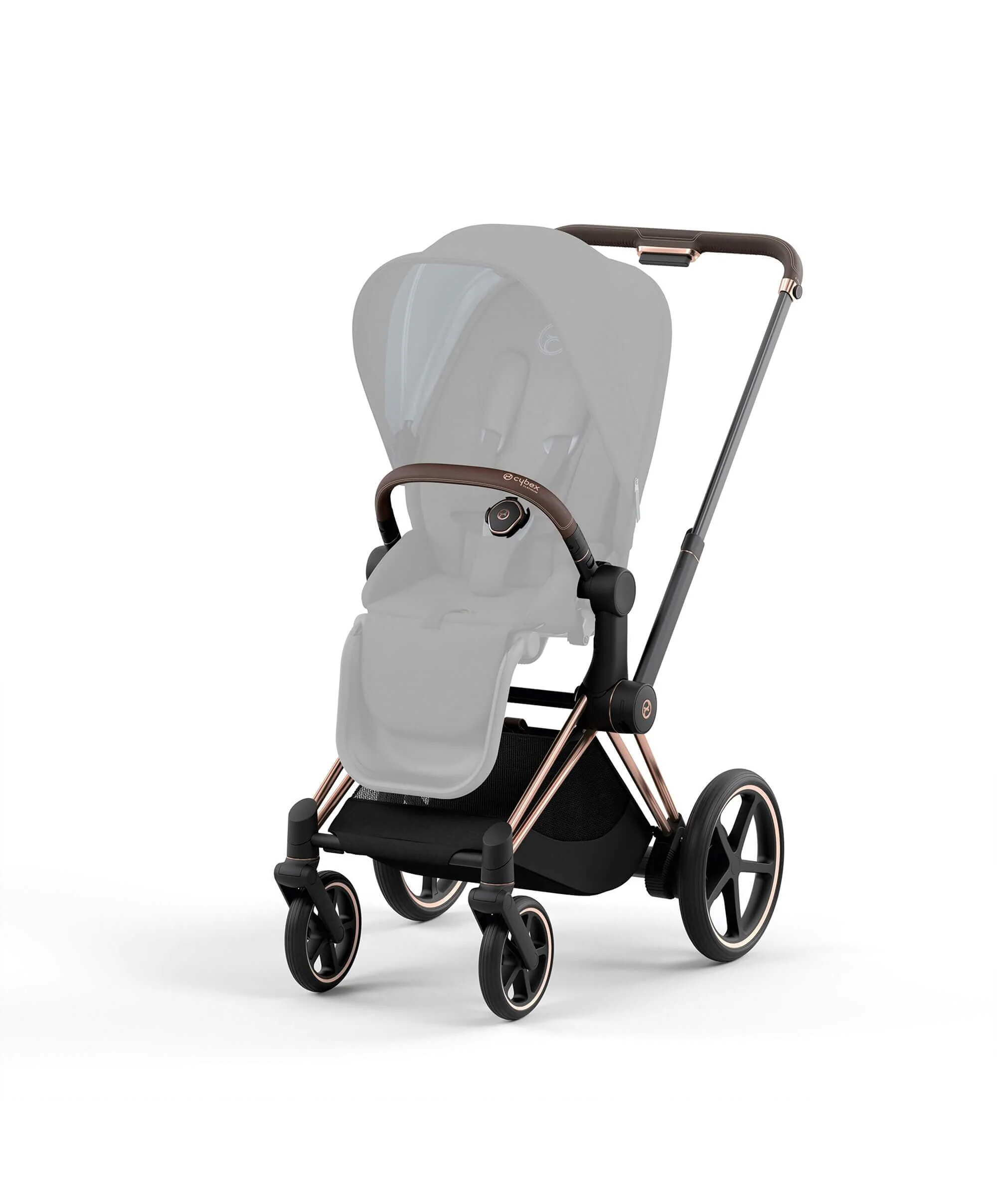 Cybex ePriam 3 Piece Complete Pushchair Bundle - Rose Gold / Sepia Black - Image 3
