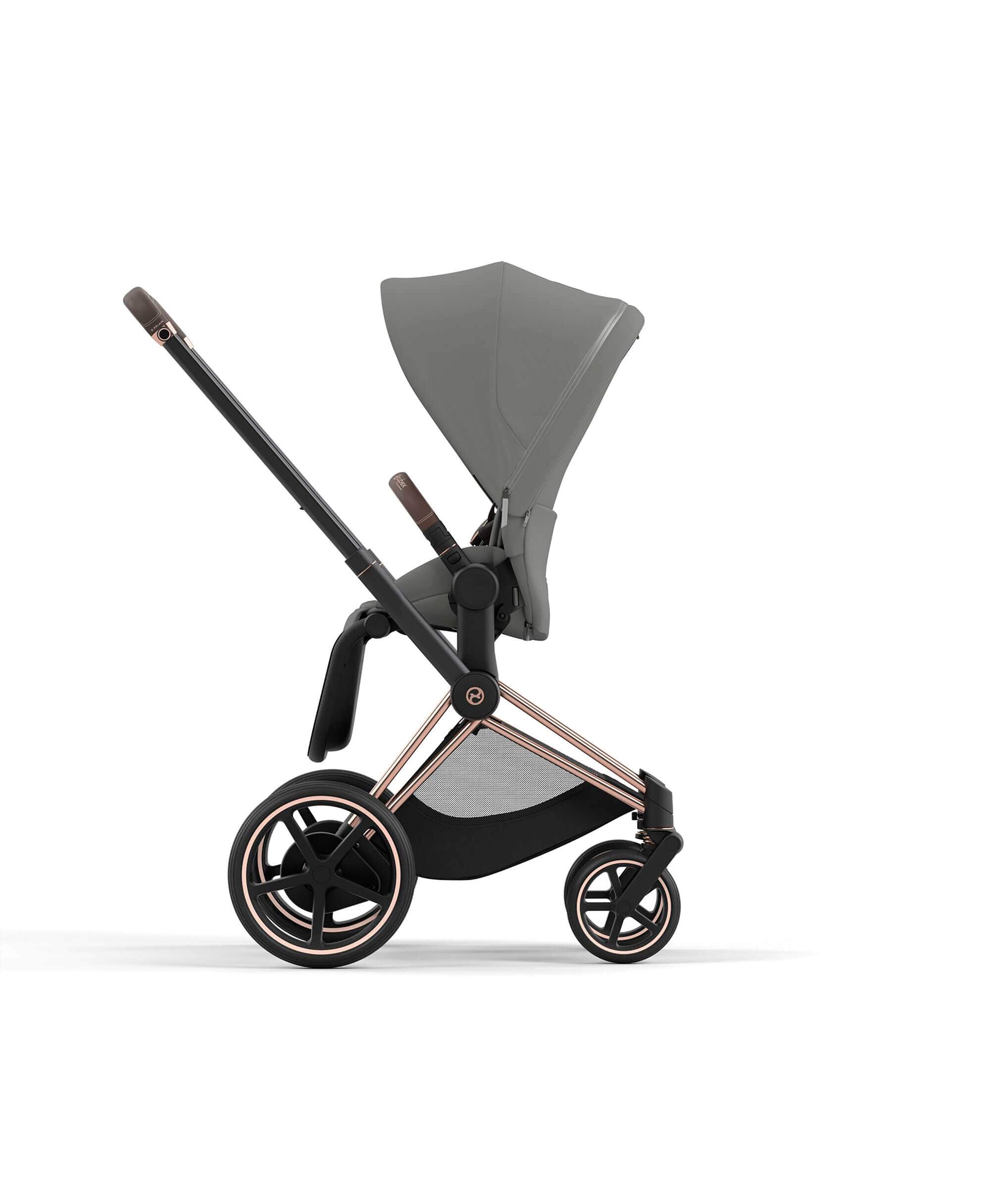 Cybex ePriam 3 Piece Complete Pushchair Bundle - Rose Gold / Sepia Black - Image 8
