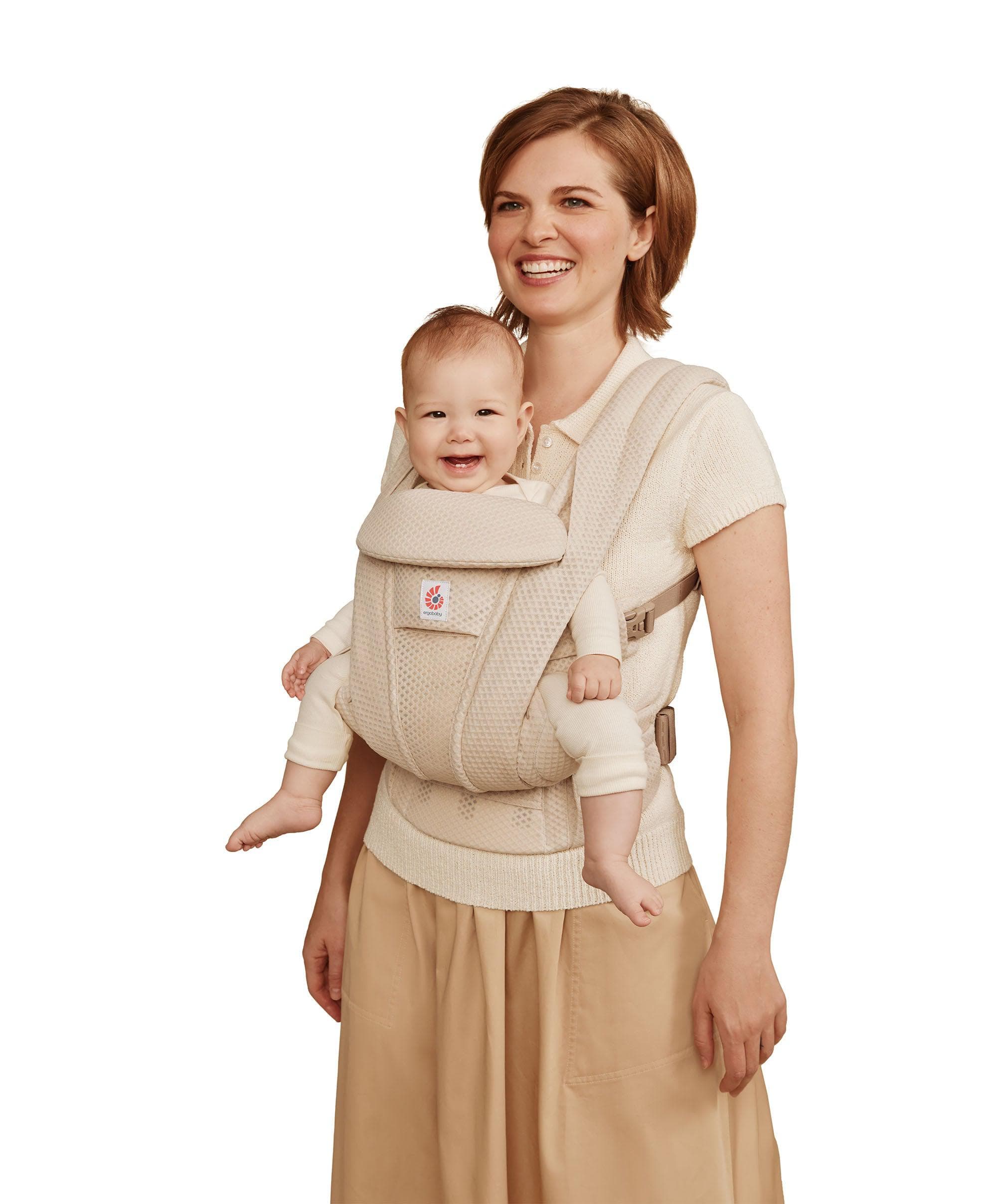 Ergobaby Omni Deluxe Mesh Baby Carrier - Natural Beige - Image 7