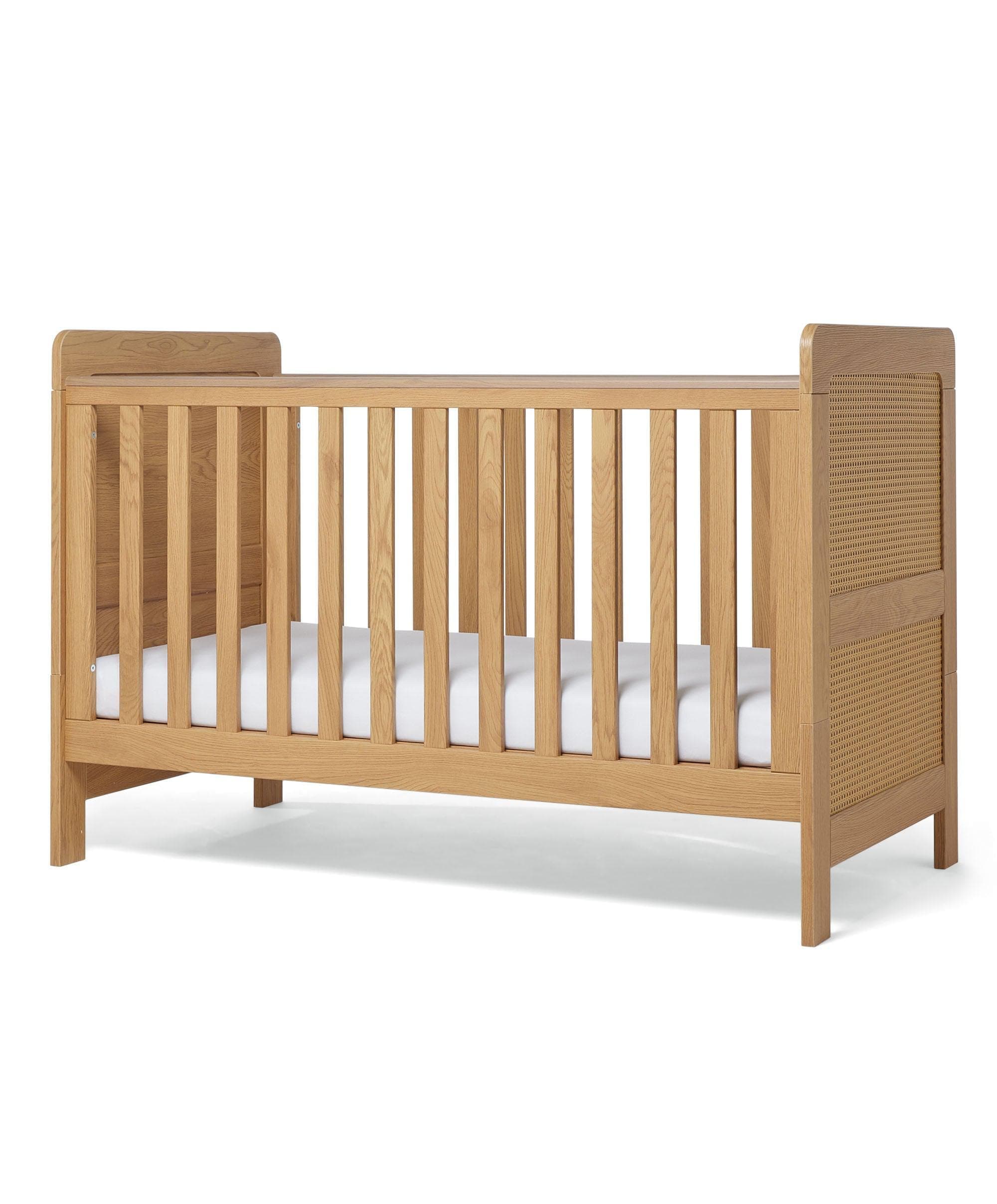 Esna Cotbed & Essential Airflow Pocket Spring Cotbed Mattress Bundle - Rattan - Image 7