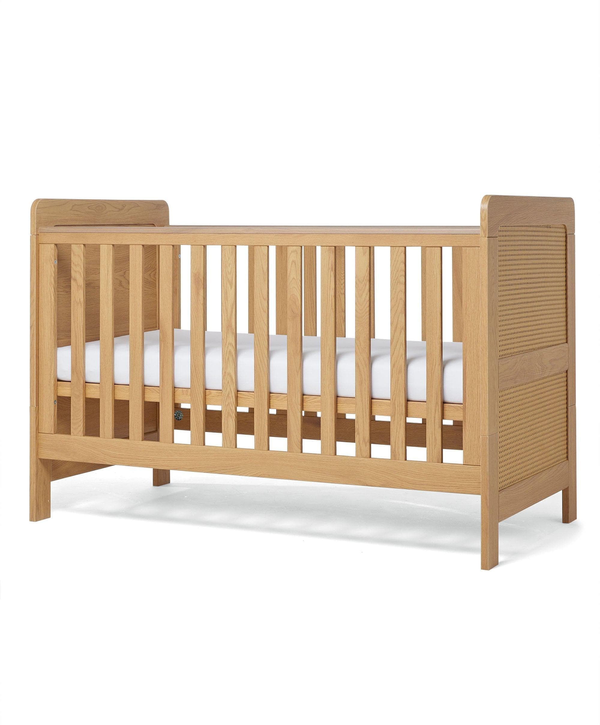 Esna Cotbed & Essential Airflow Pocket Spring Cotbed Mattress Bundle - Rattan - Image 8