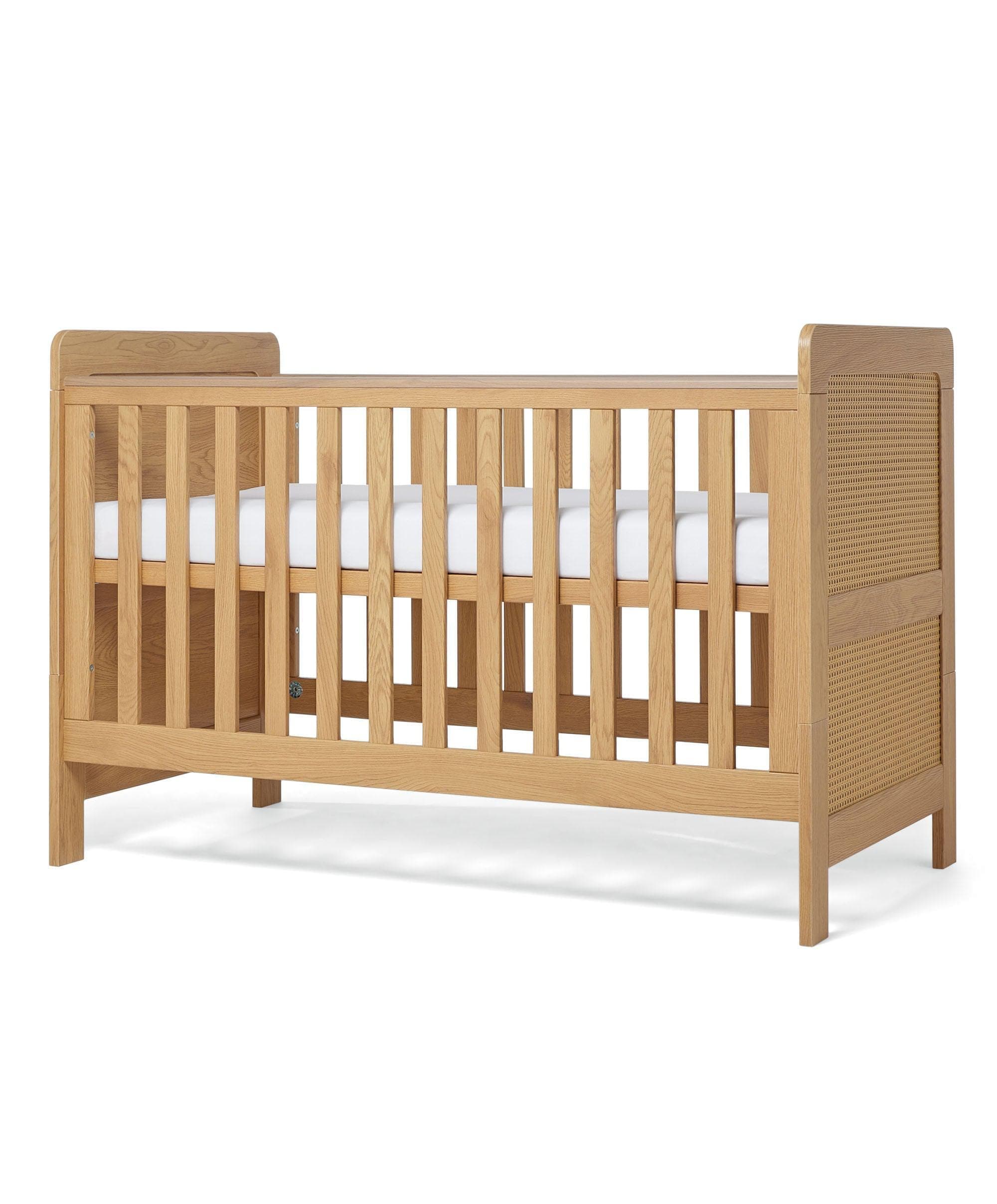 Esna Cotbed & Luxury Hybrid Twin Cotbed Mattress - Rattan - Image 8