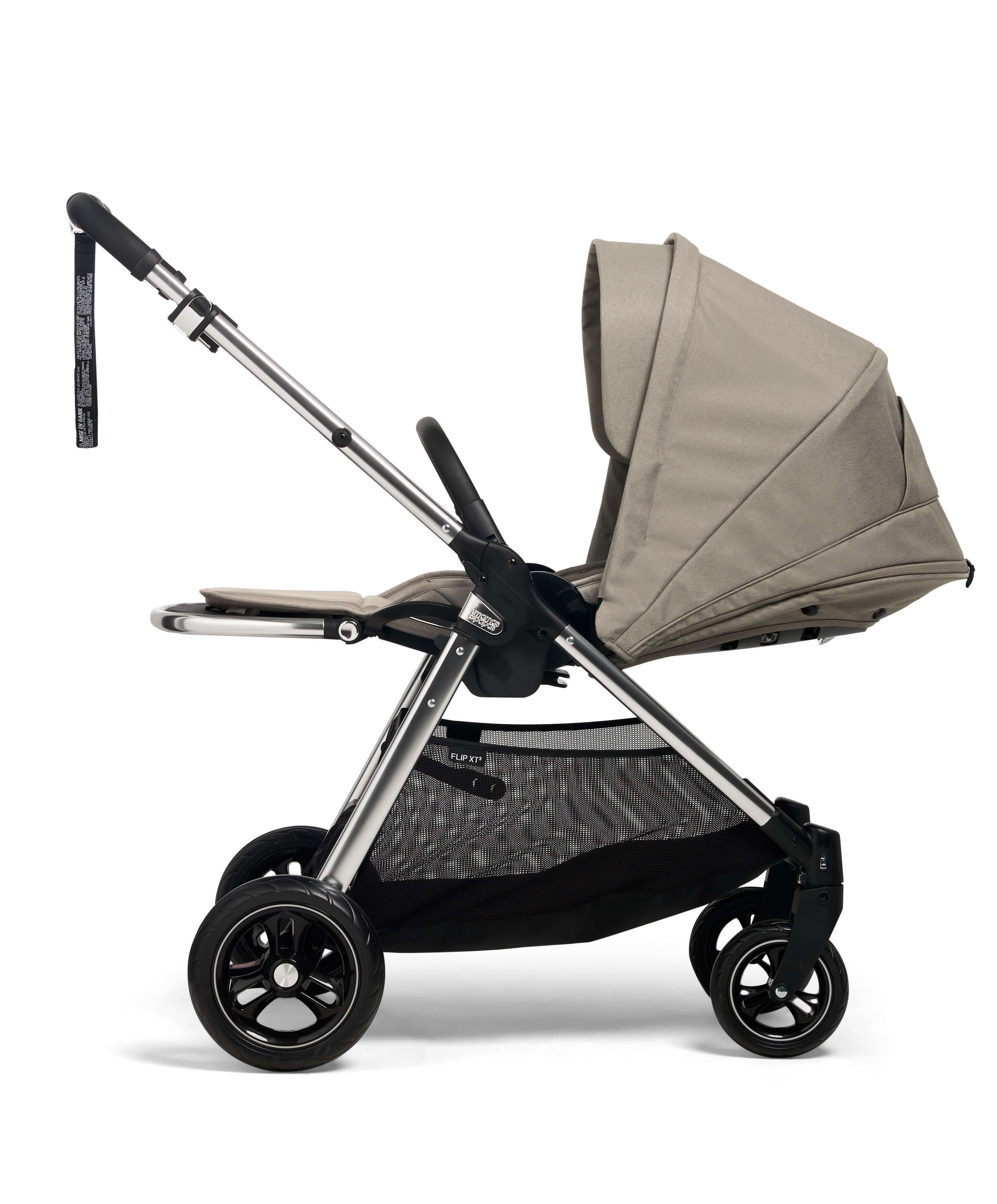 Flip XT³ Pushchair Bundle with Cybex Aton B Car Seat & Base (5 Pieces) - Fawn - Image 4