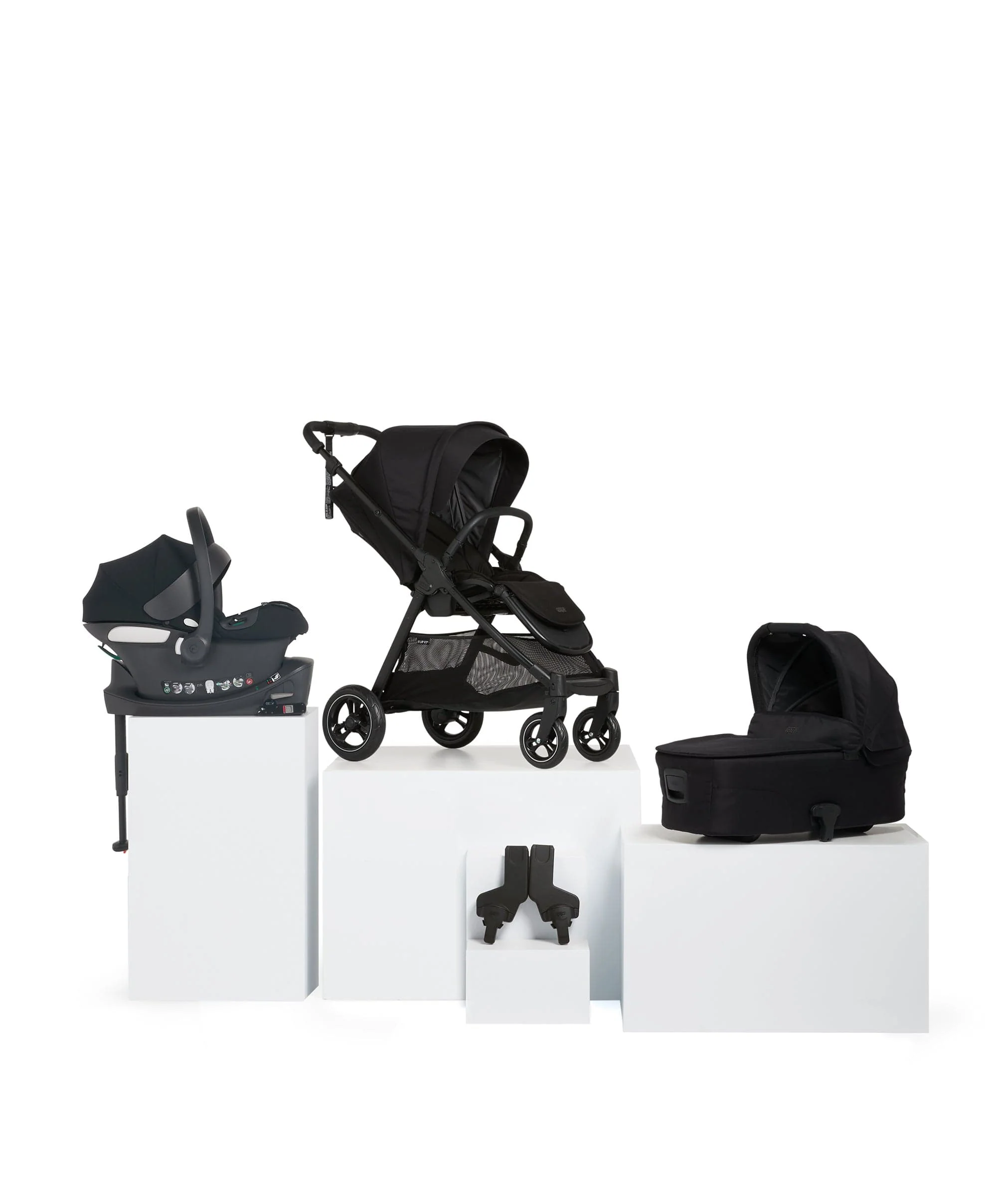 Flip XT³ Pushchair Bundle with Cybex Aton B Car Seat & Base (5 Pieces) - Ink