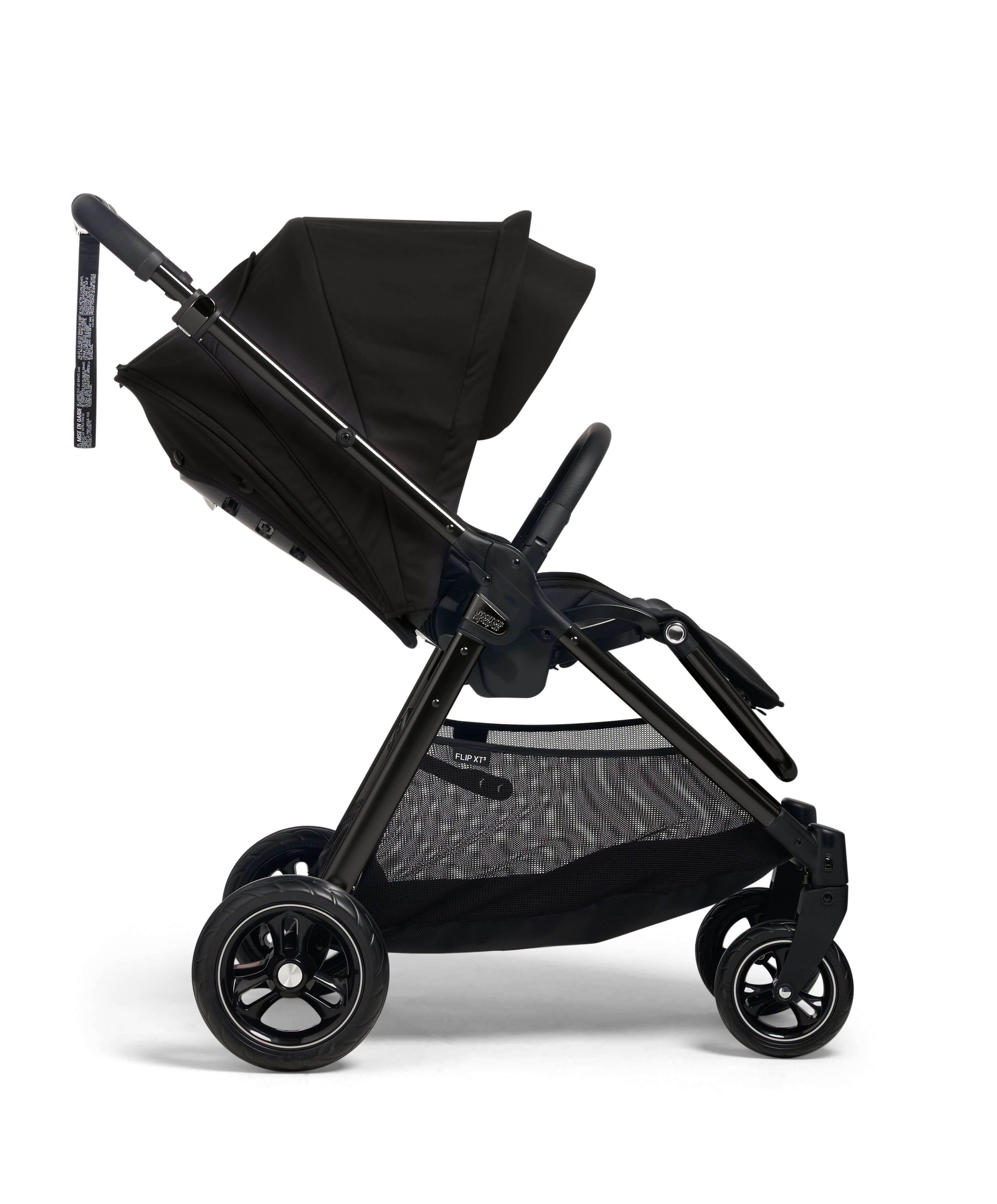 Flip XT³ Pushchair Bundle with Cybex Aton B Car Seat & Base (5 Pieces) - Ink - Image 2
