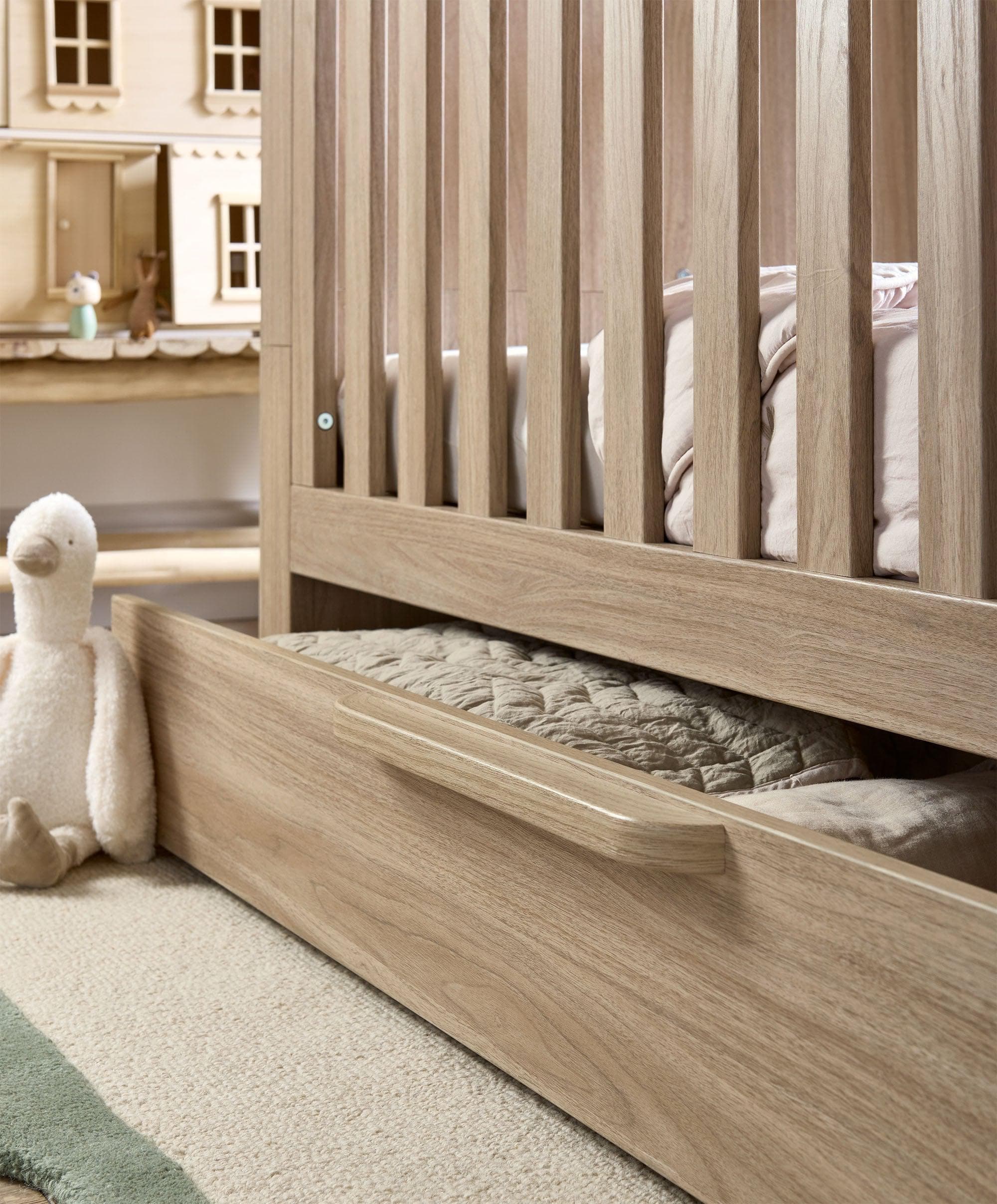 Franklin Cotbed & Premium Pocket Spring Mattress Bundle - Oak - Image 5