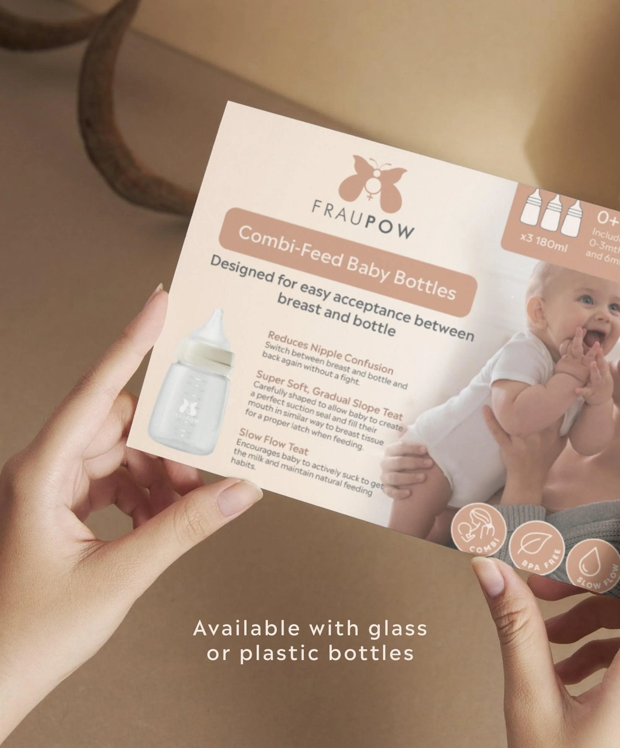 Fraupow Combi-Feed Baby Bottles - (Pack of 3) - Image 7