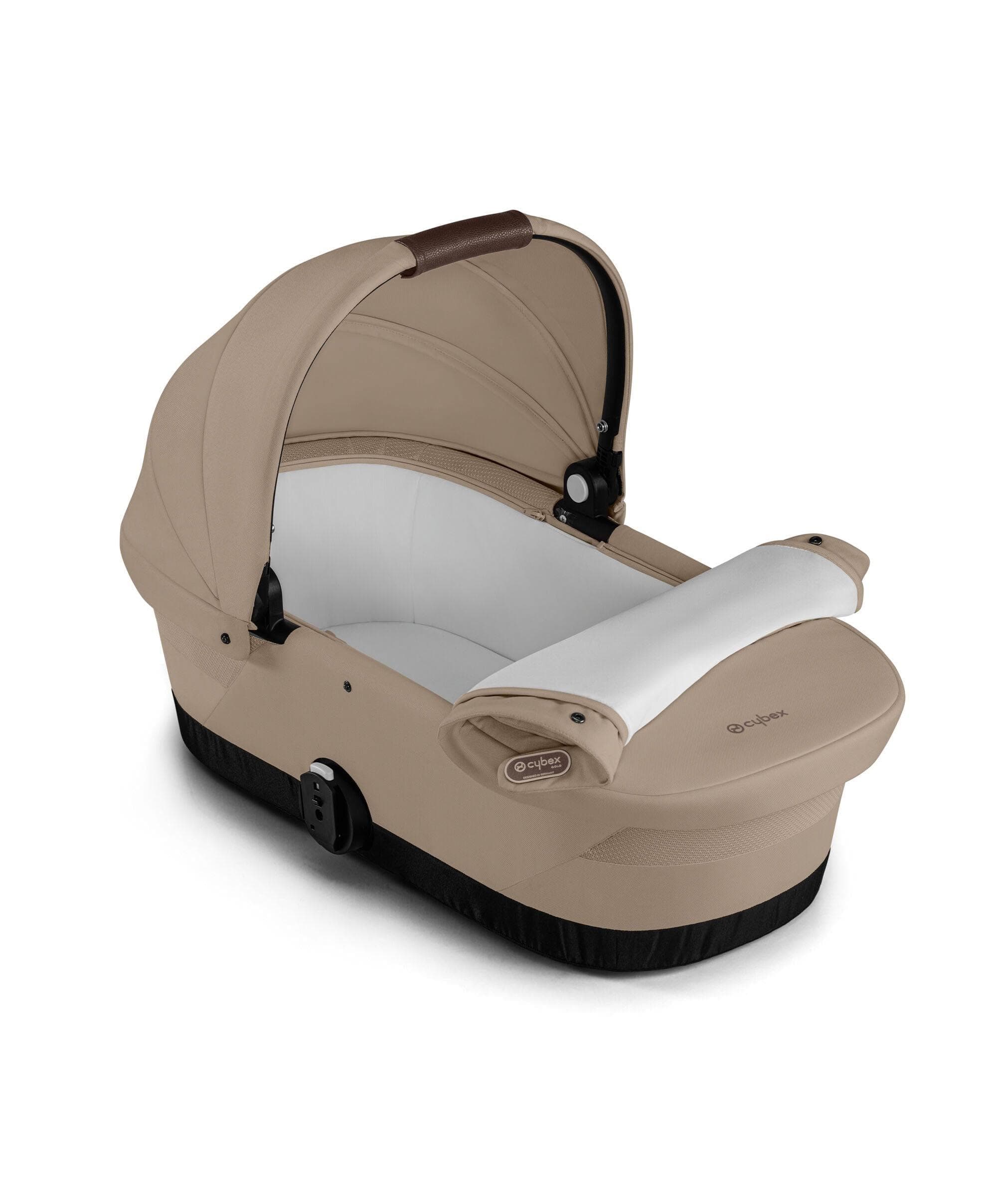 Cybex Gazelle S Pushchair Bundle with Cybex Aton B2 i-Size Car Seat & Base (7 Pieces) - Almond Beige - Image 6