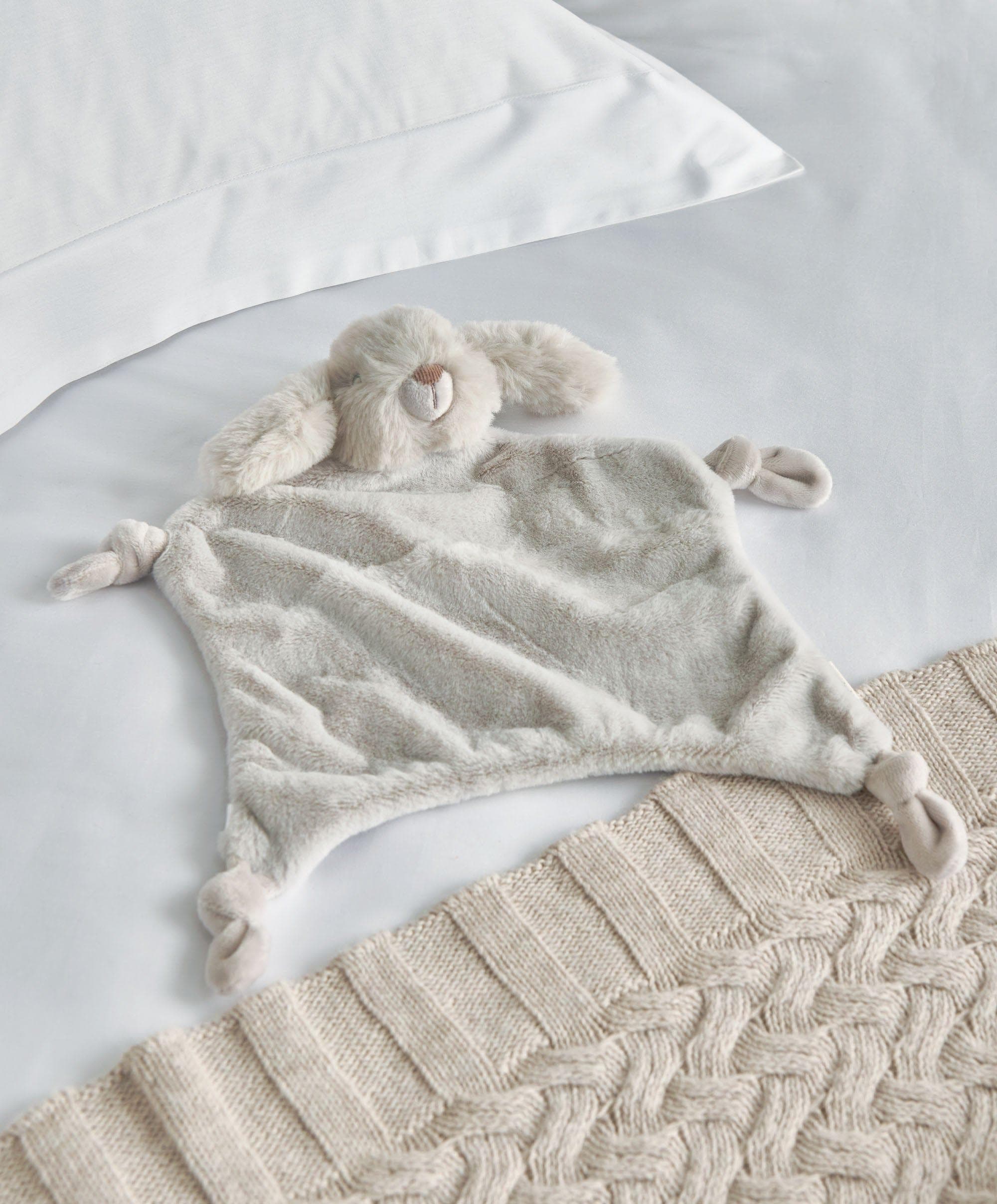 0-3m Celestial Print All In One & Grey Bunny Comforter Gift Box - Image 4