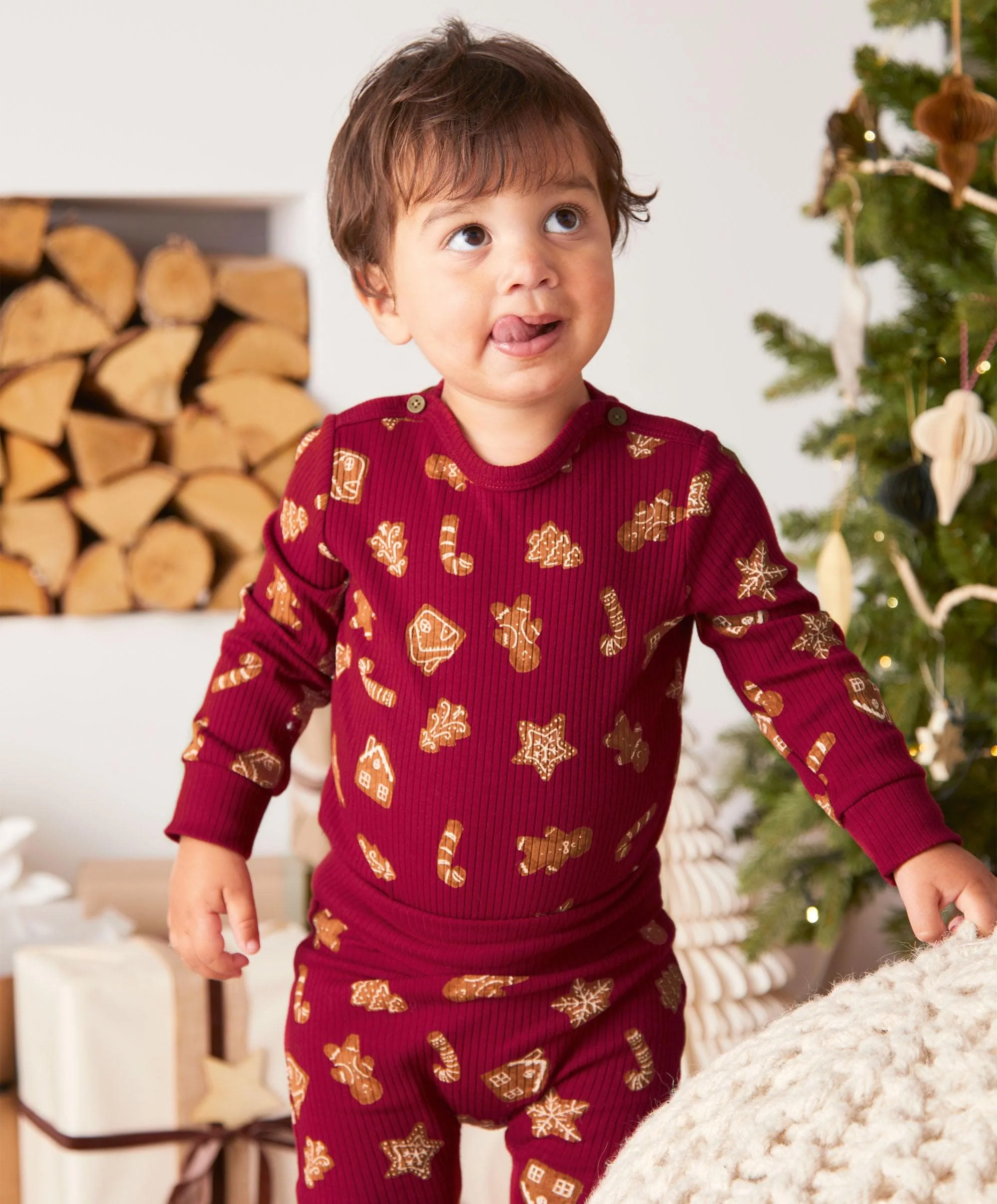 Gingerbread Christmas (2 Piece) Outfit Set - Image 3