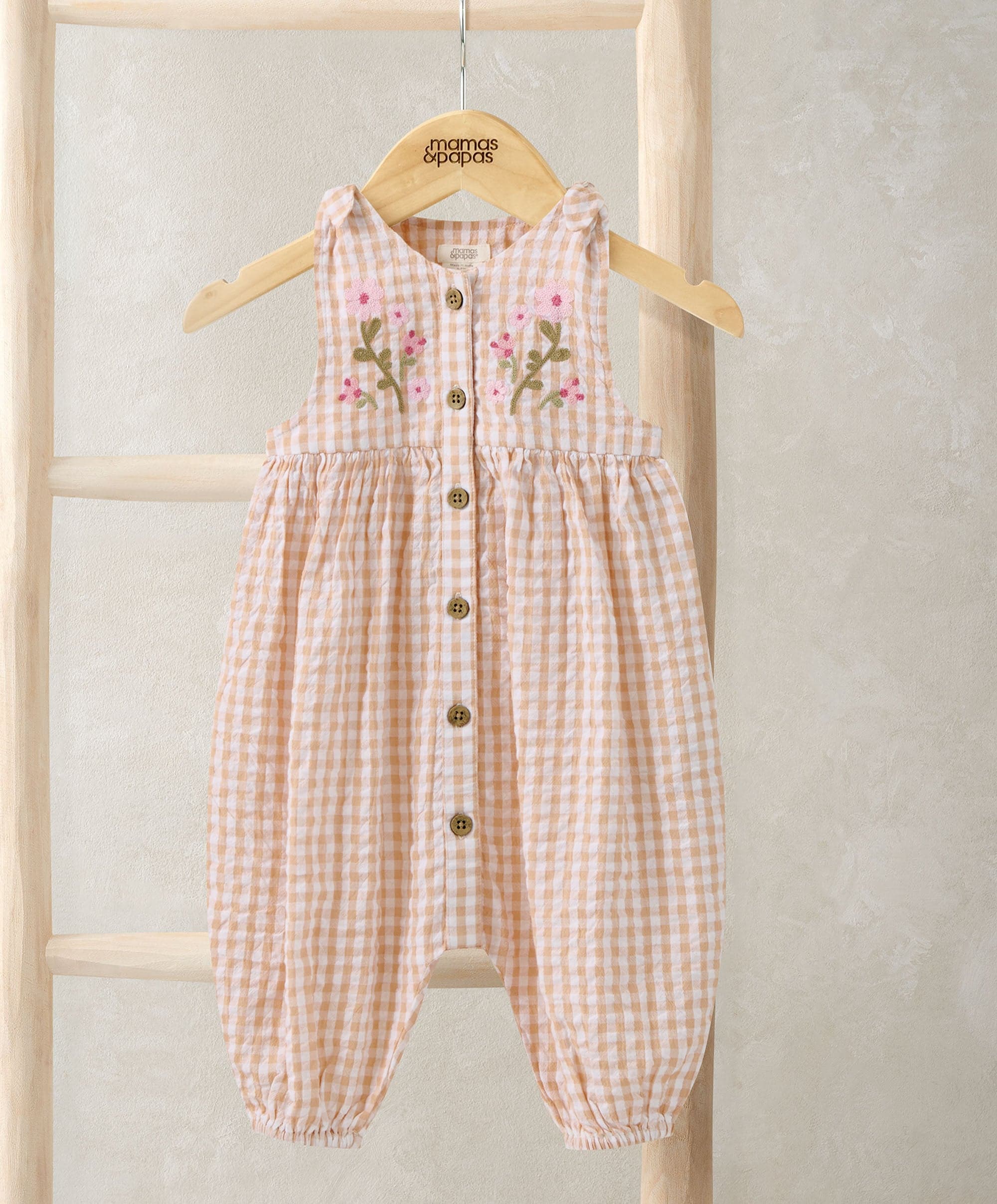 Gingham Dungarees
