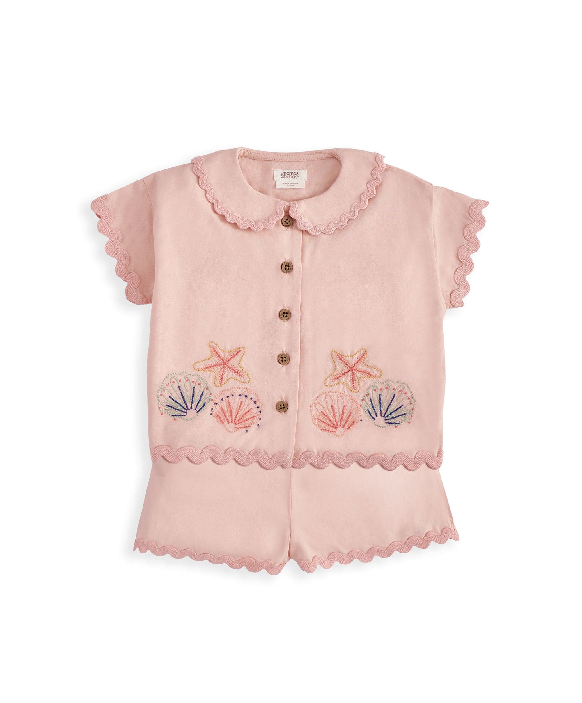 Pink Resort Shirt & Shorts Outfit Set - Image 4