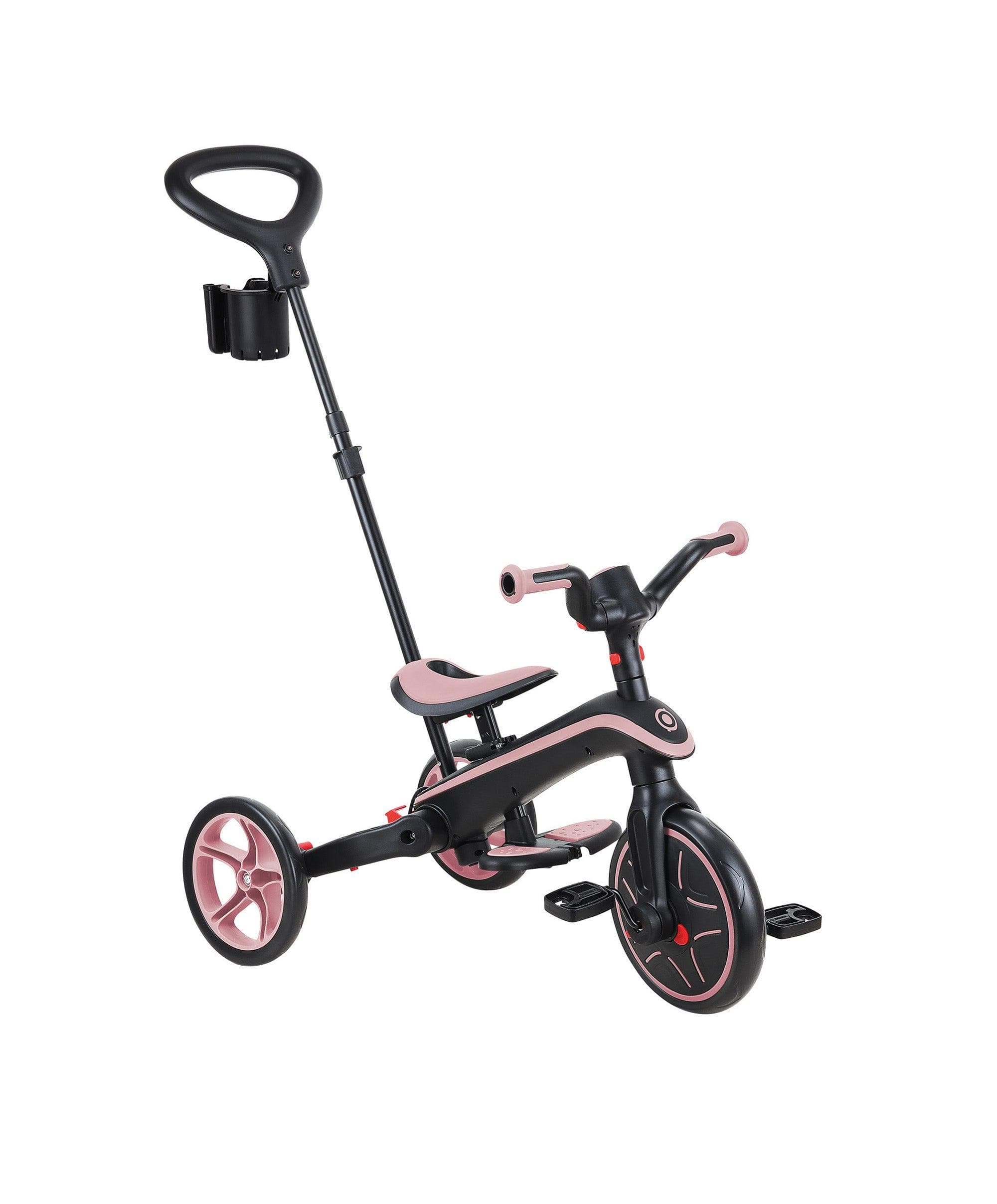 Globber Explorer Foldable 4-in-1 Trike - Pastel Pink - Image 3