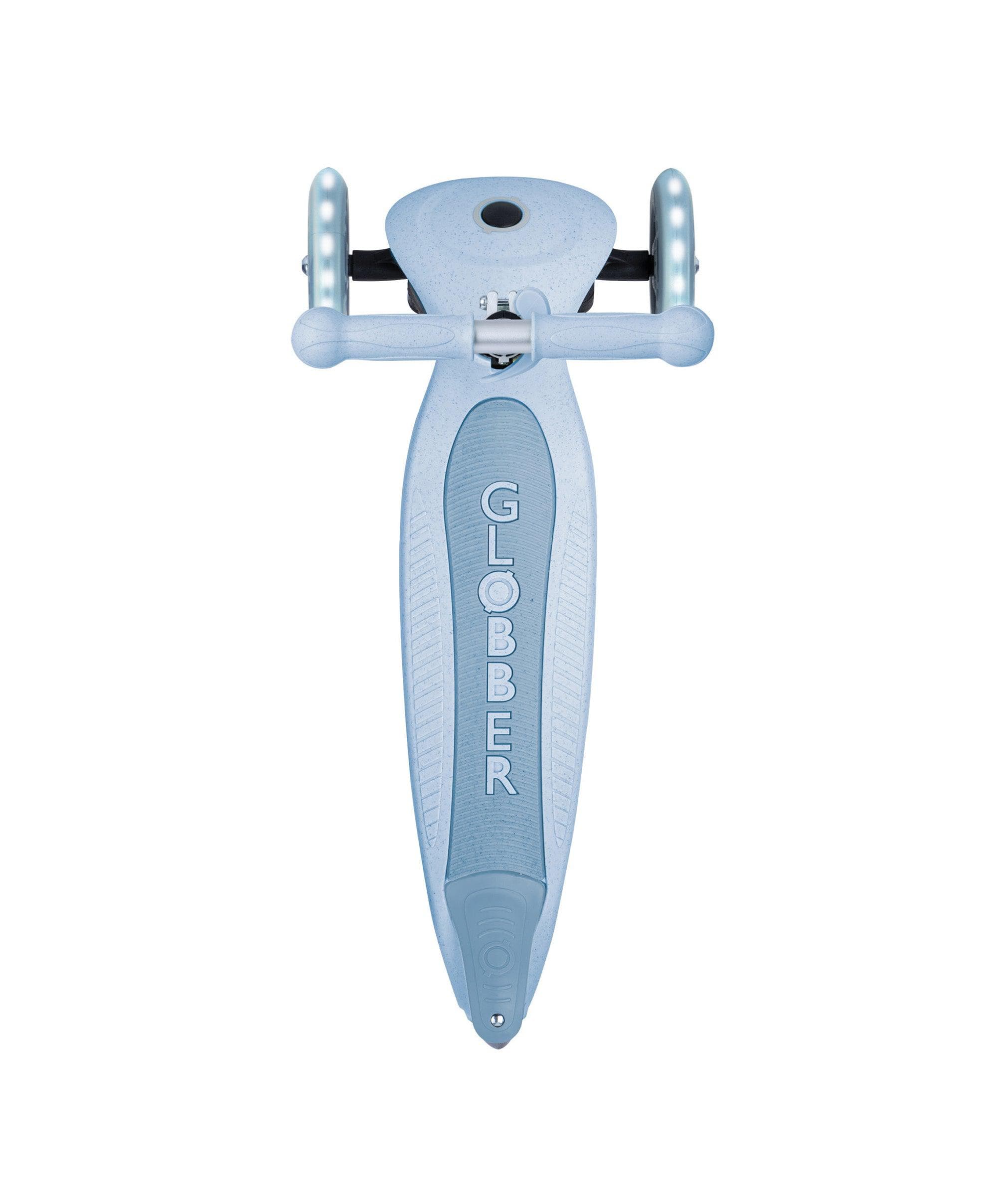 Globber Junior Foldable Lights Eco Scooter - Blueberry - Image 10