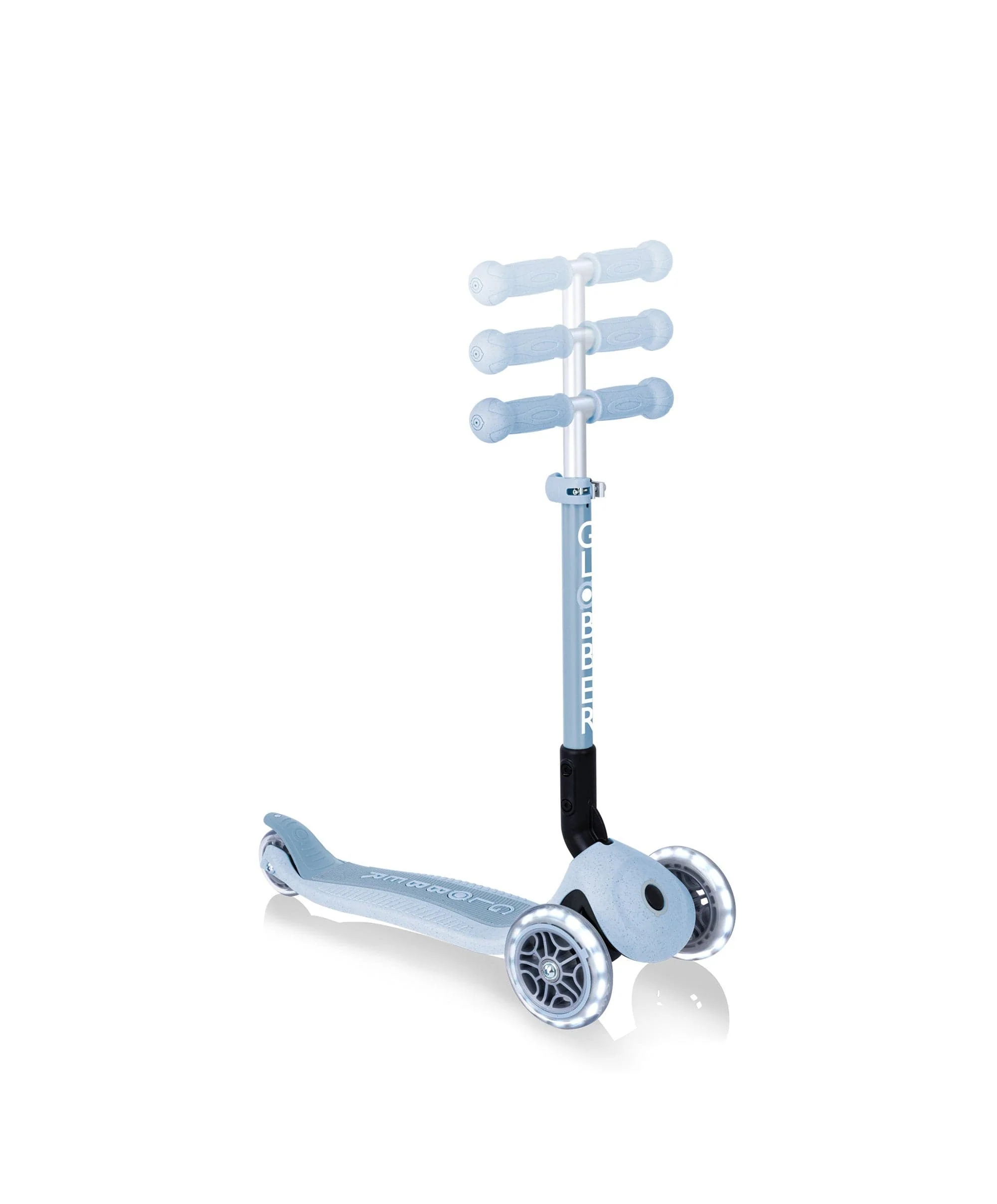 Globber Junior Foldable Lights Eco Scooter - Blueberry - Image 5