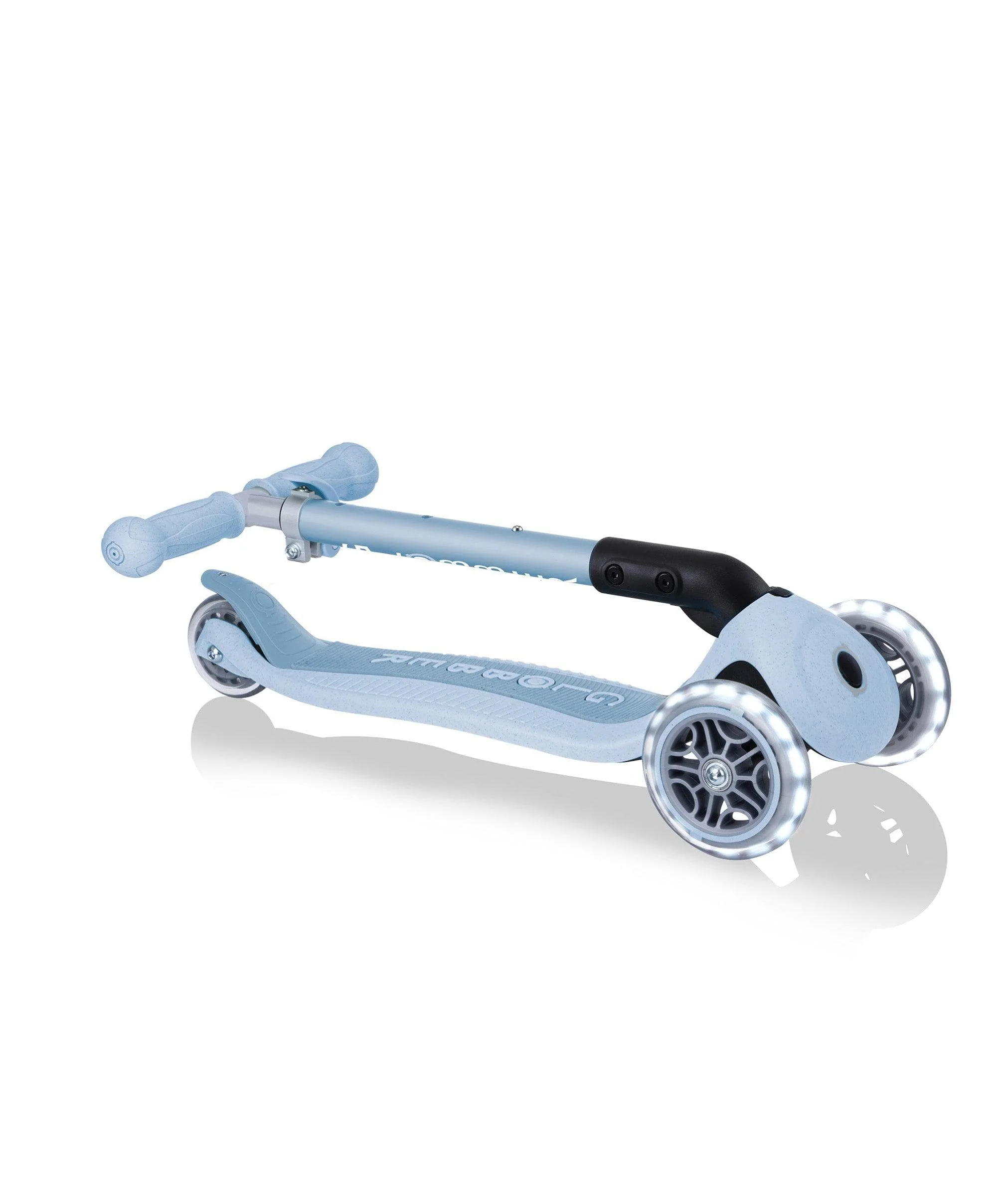 Globber Junior Foldable Lights Eco Scooter - Blueberry - Image 8